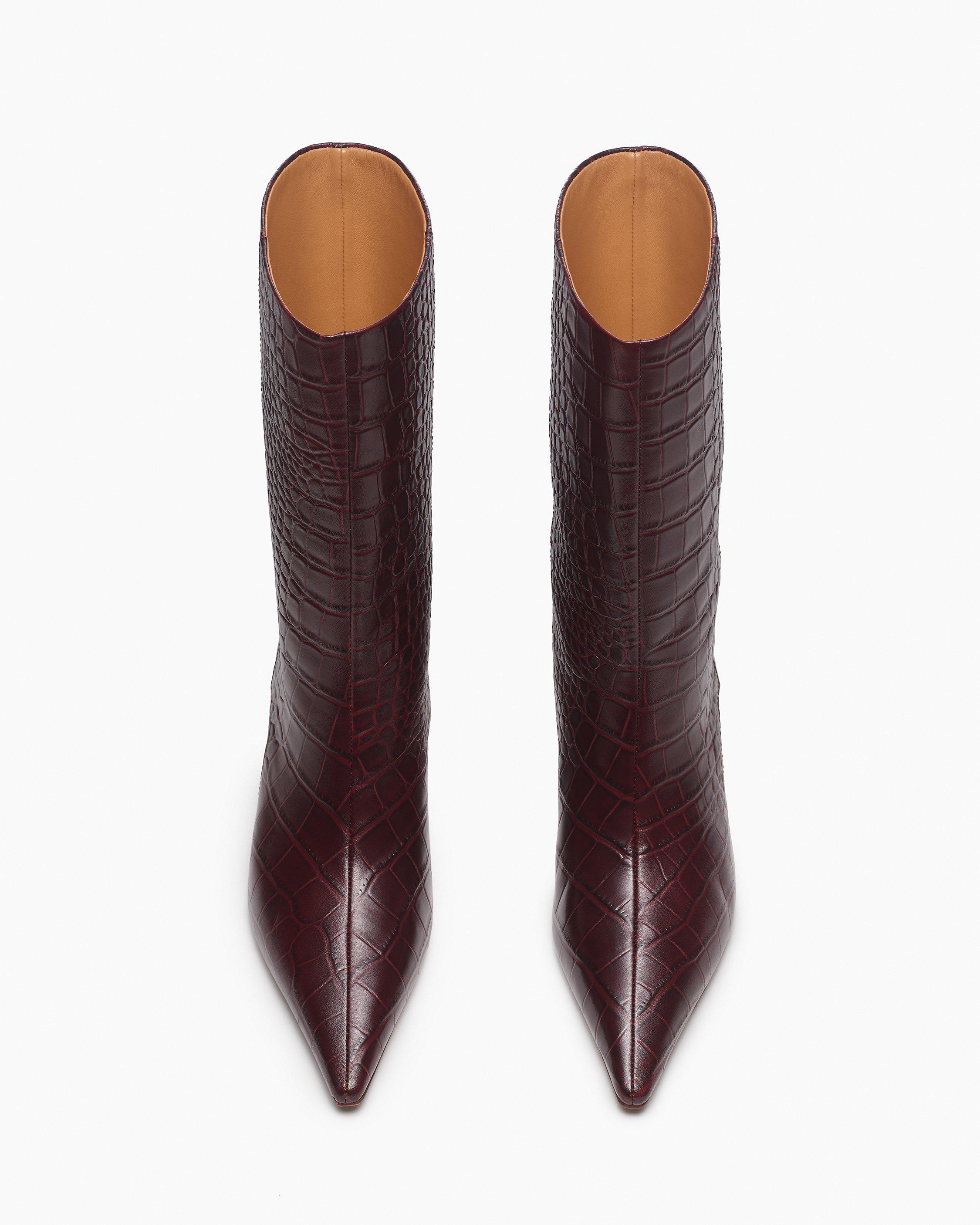 Mott Embossed Leather Boots image number 5
