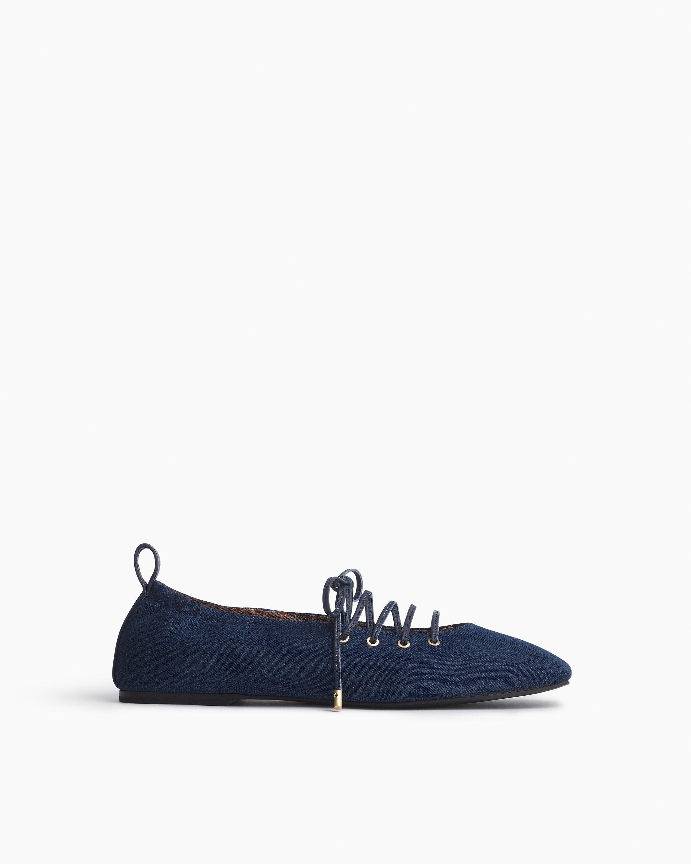 Sophia Denim Ballet Flats image number 1