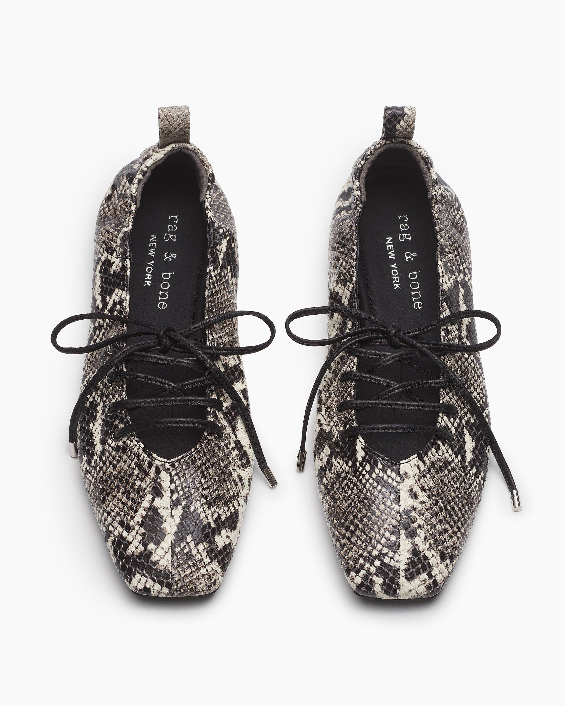 Sophia Embossed Leather Ballet Flats image number 5