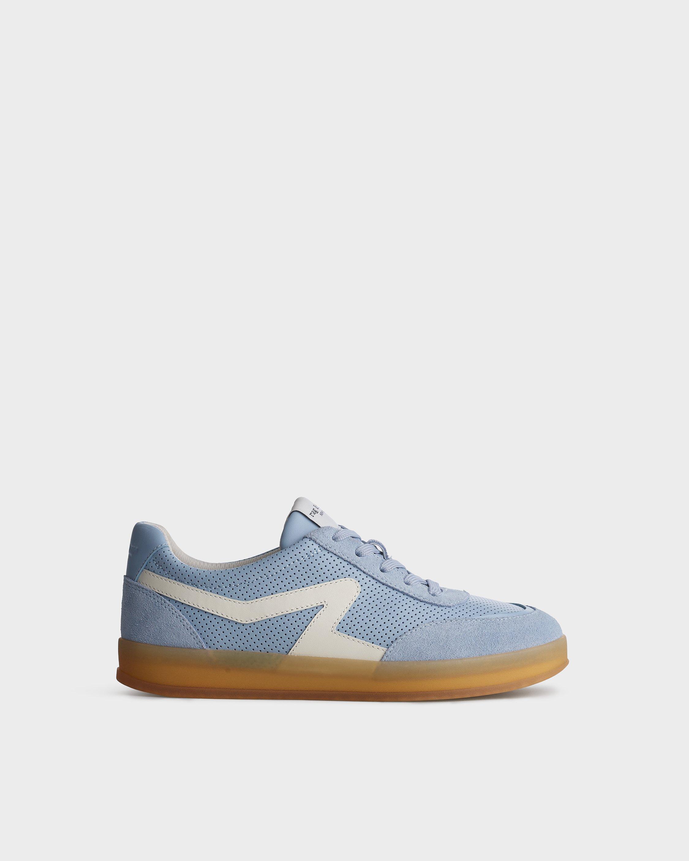 Retro Leather Court Sneakers 2.0 - Sky Blue | rag & bone