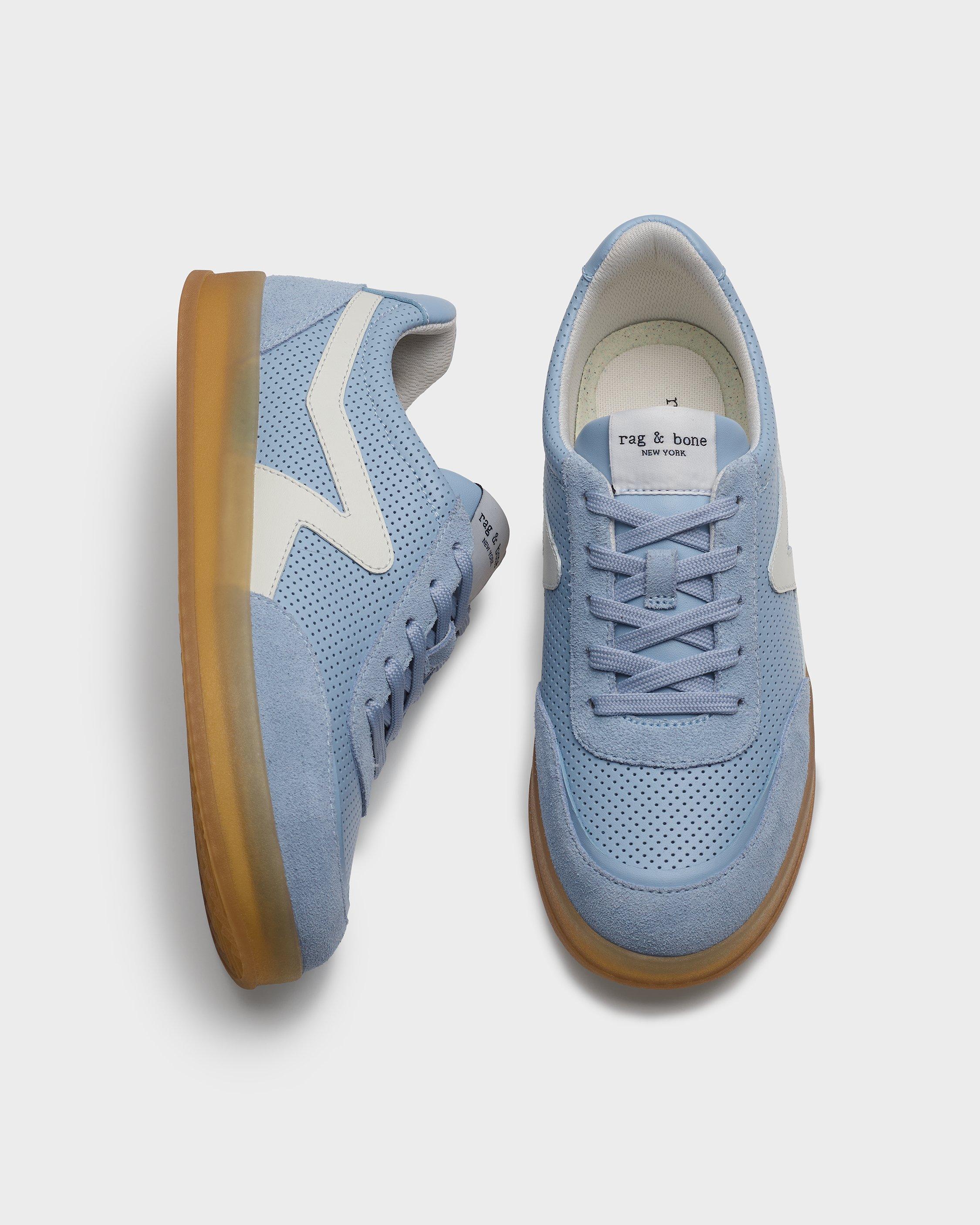 Retro Leather Court Sneakers 2.0 - Sky Blue | rag & bone