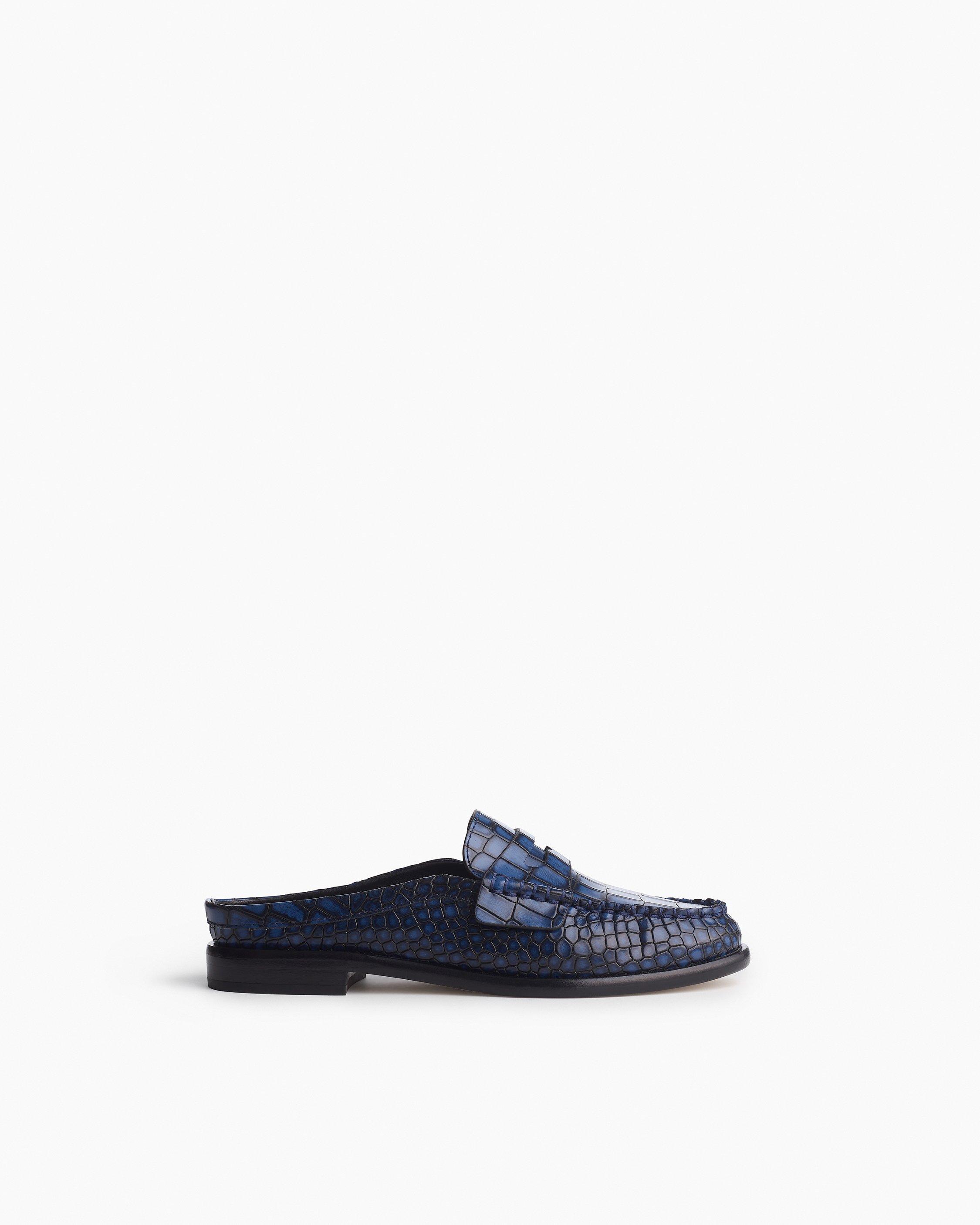 Carter Embossed Leather Mules image number 1