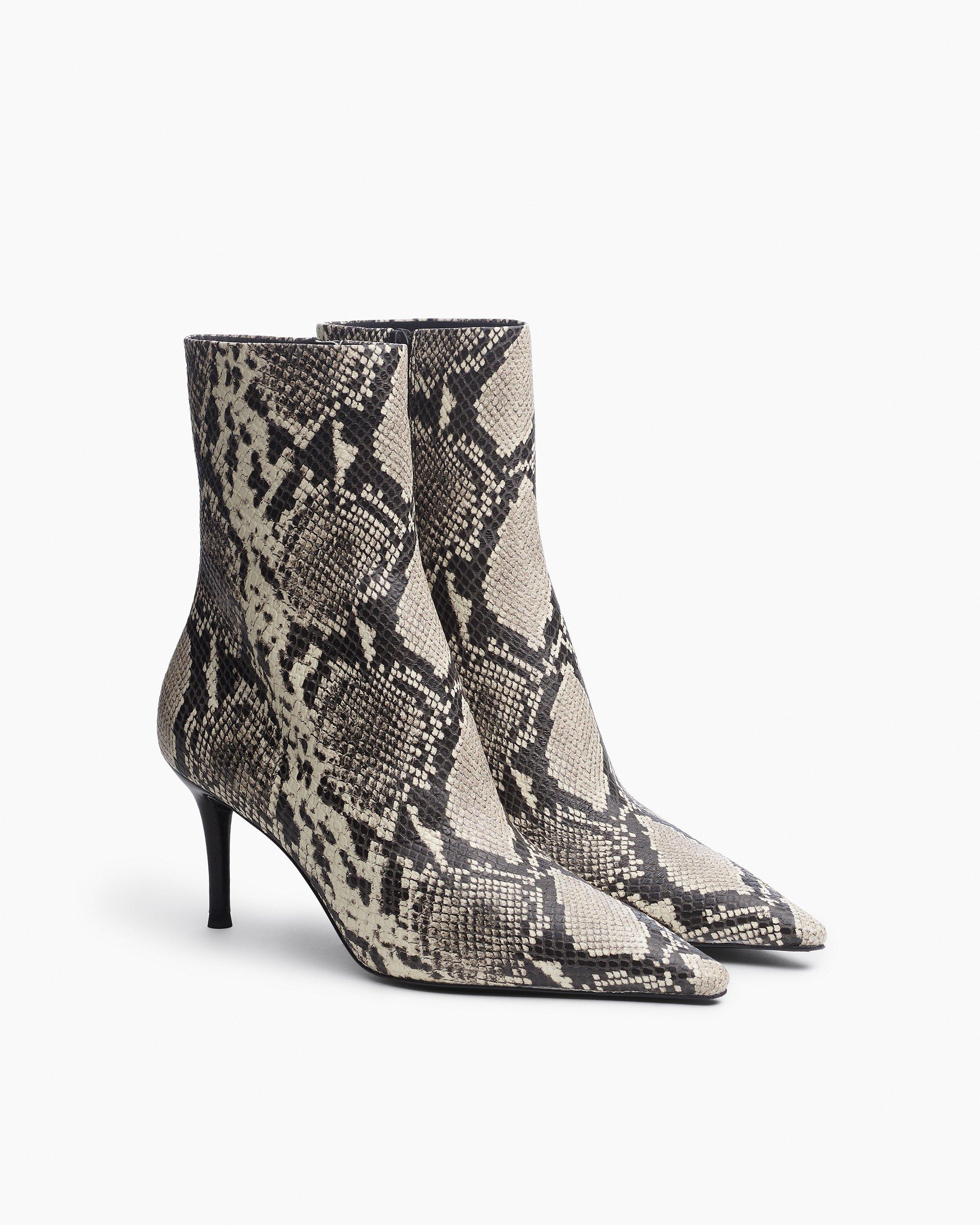 Mercer Embossed Leather Ankle Boots image number 3