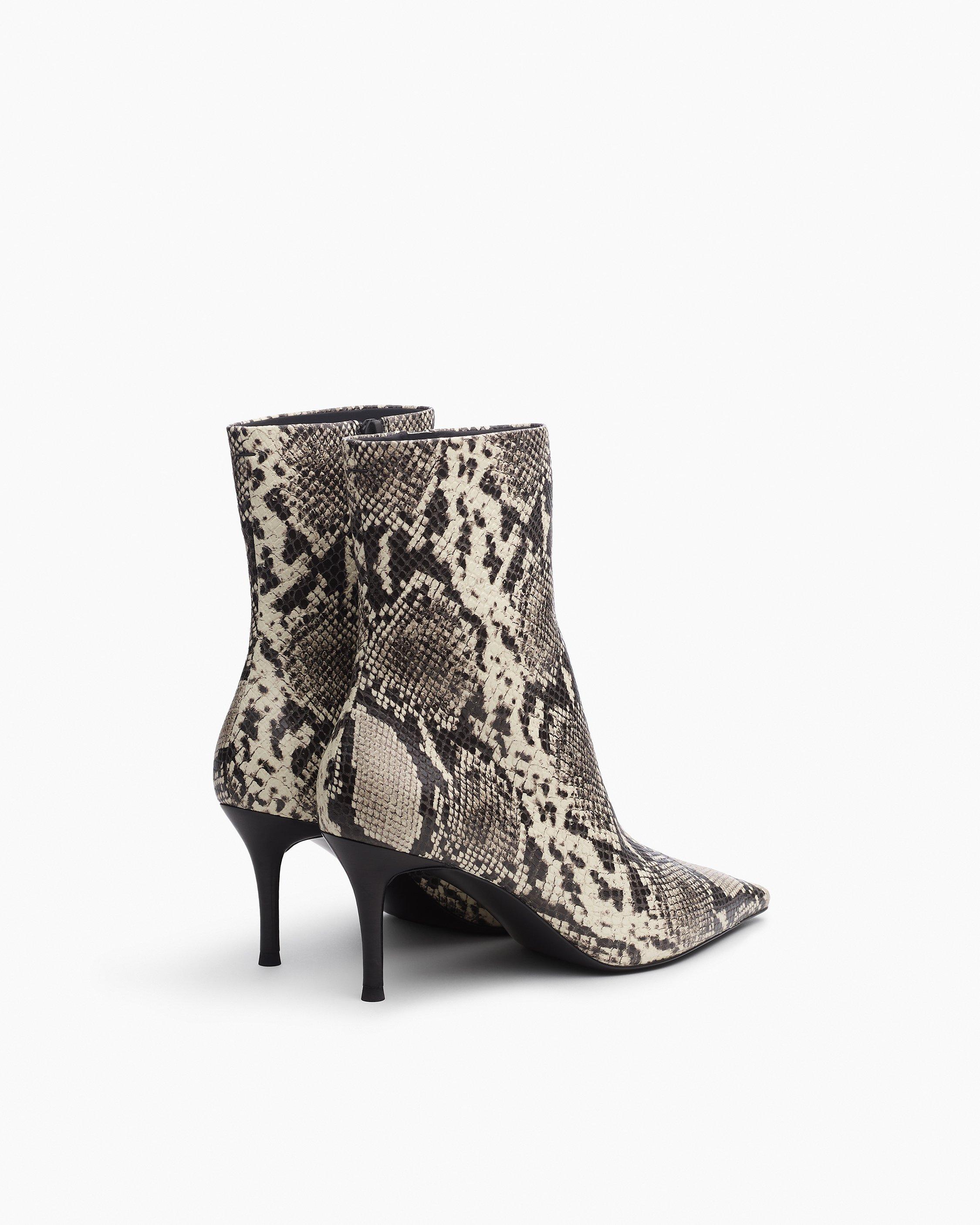 Mercer Embossed Leather Ankle Boots image number 4