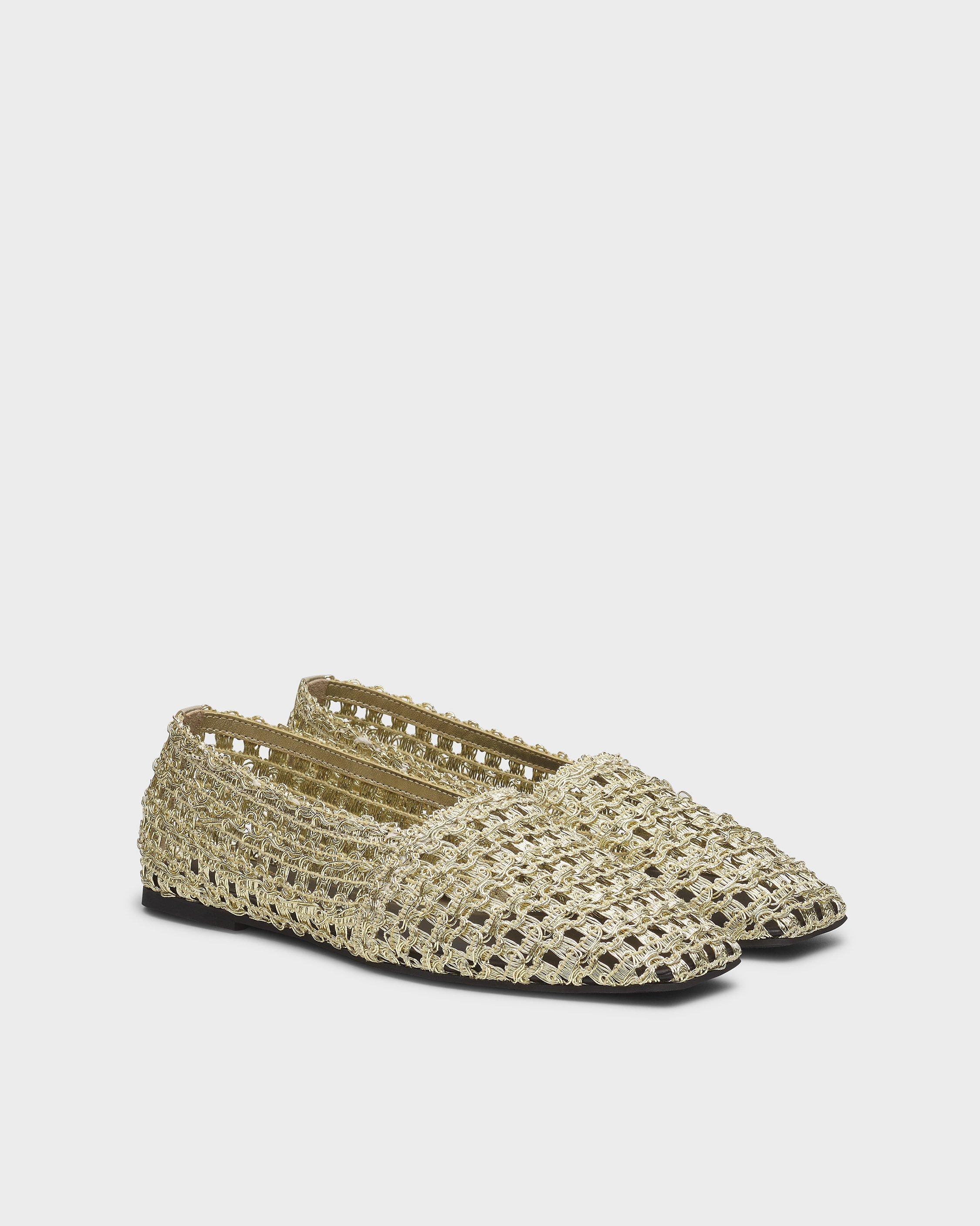 Emma Woven Mesh Flats image number 3