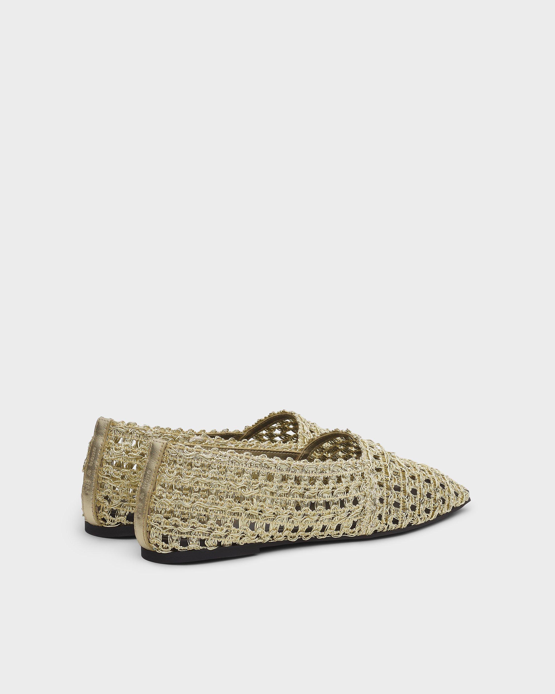 Emma Woven Mesh Flats image number 4