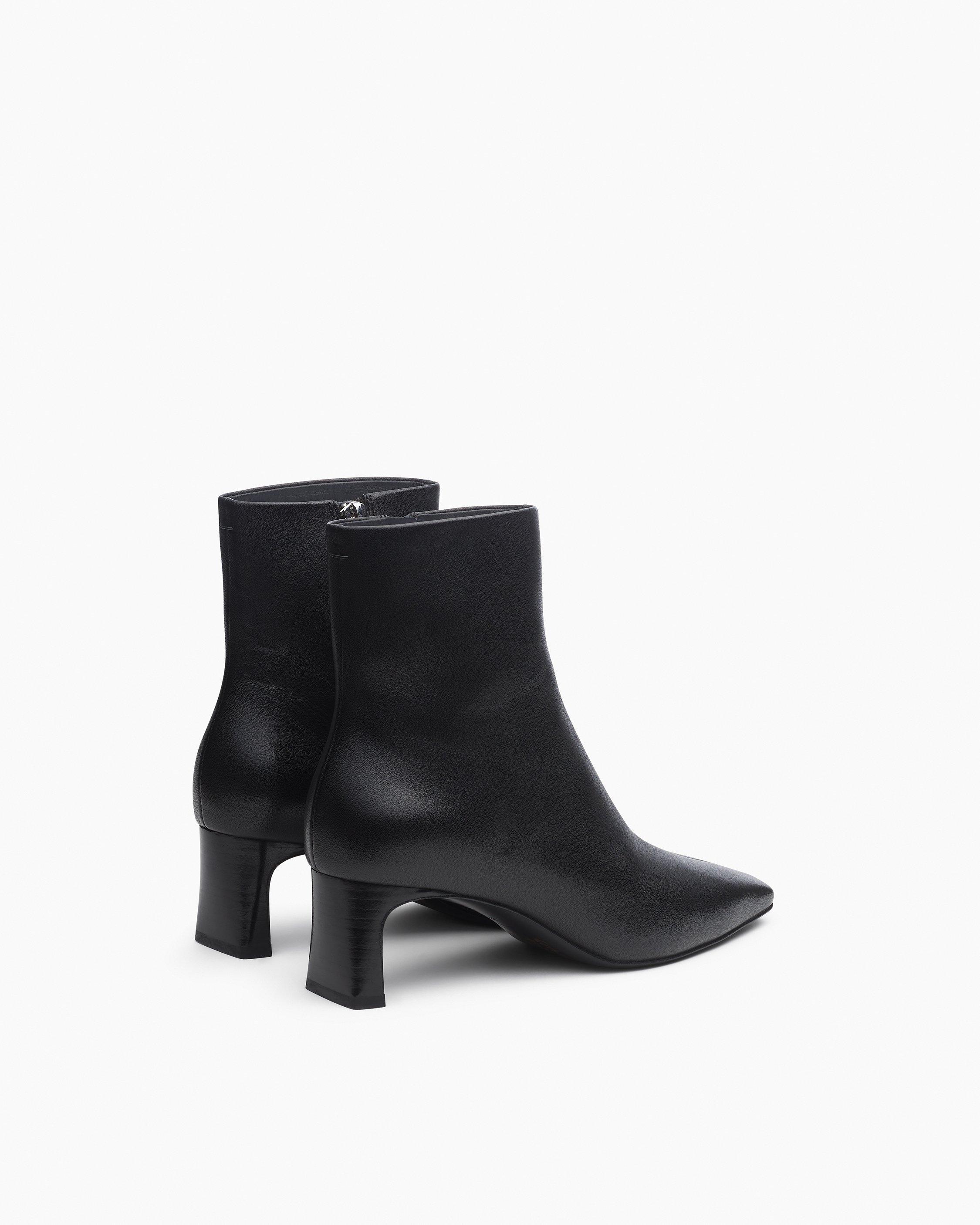 Avery Zip Leather Ankle Boots image number 3