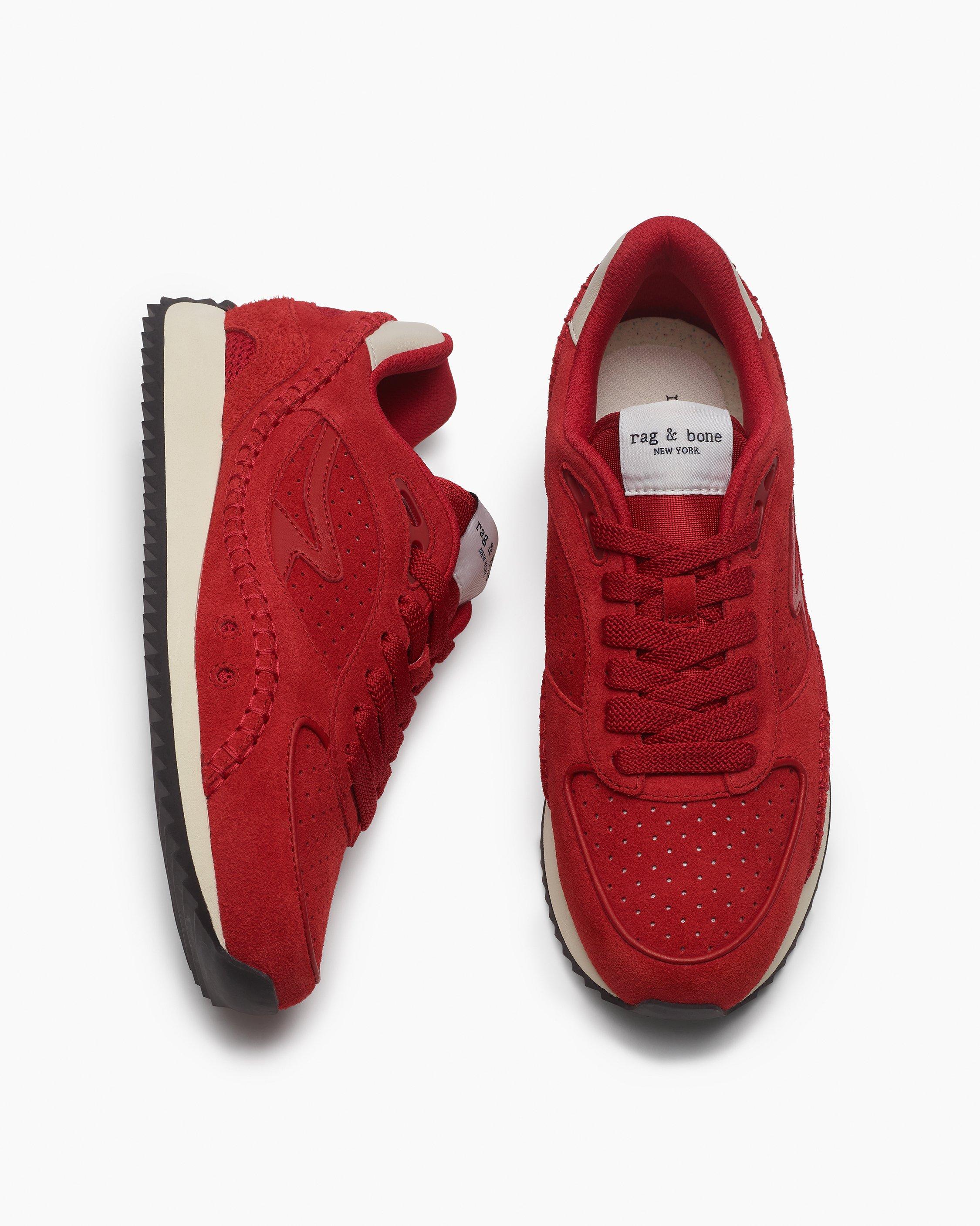 rb Drift Runner Sneakers - Flame Red Suede | rag & bone