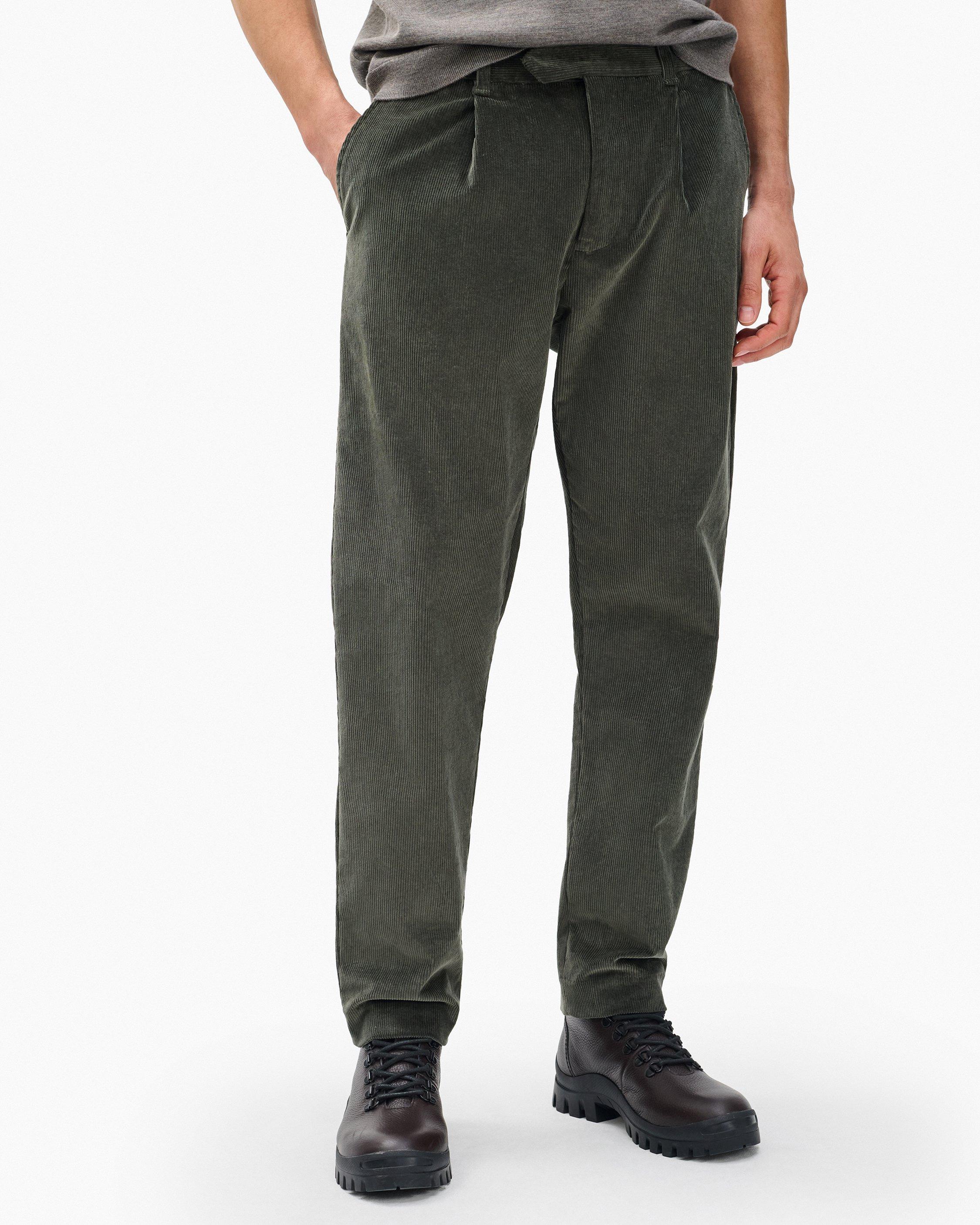 Evan Pleated Corduroy Trousers image number 1
