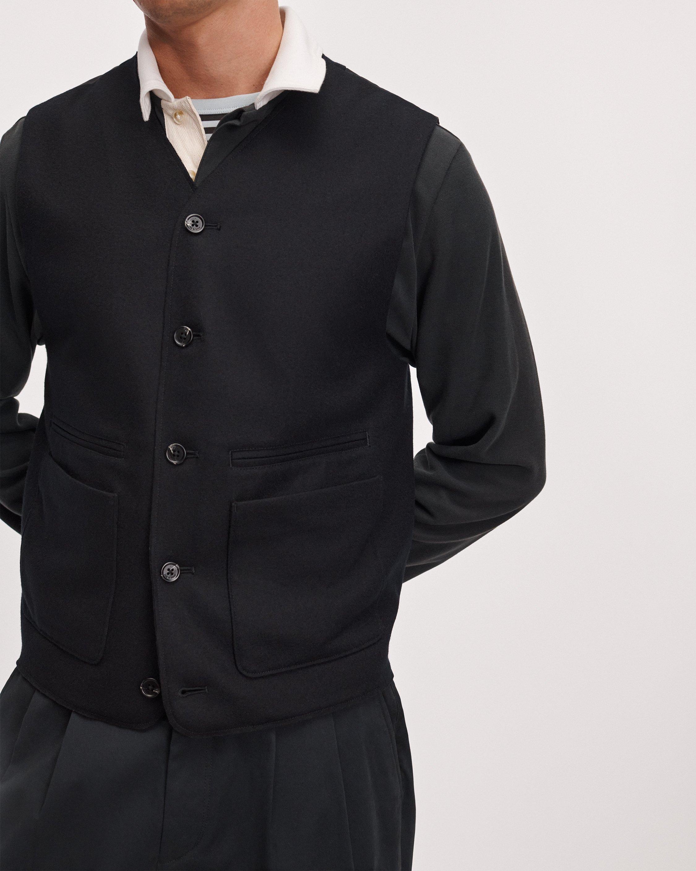 Knit Wool Waistcoat image number 3