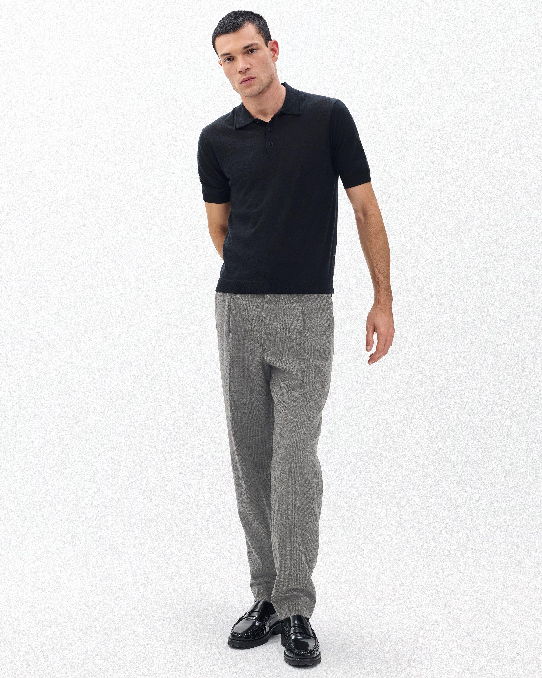 Evan British Plaid Wool Trousers image number 1