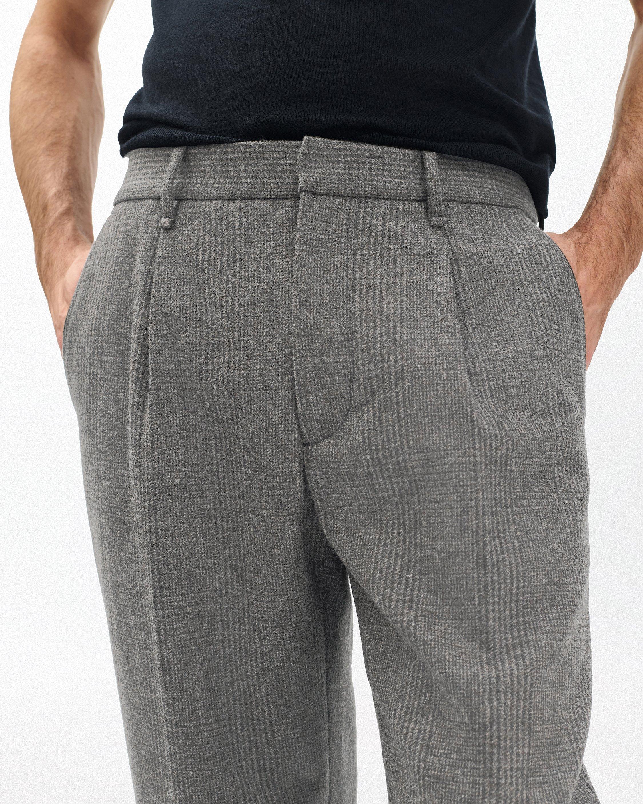 Evan British Plaid Wool Trousers image number 4