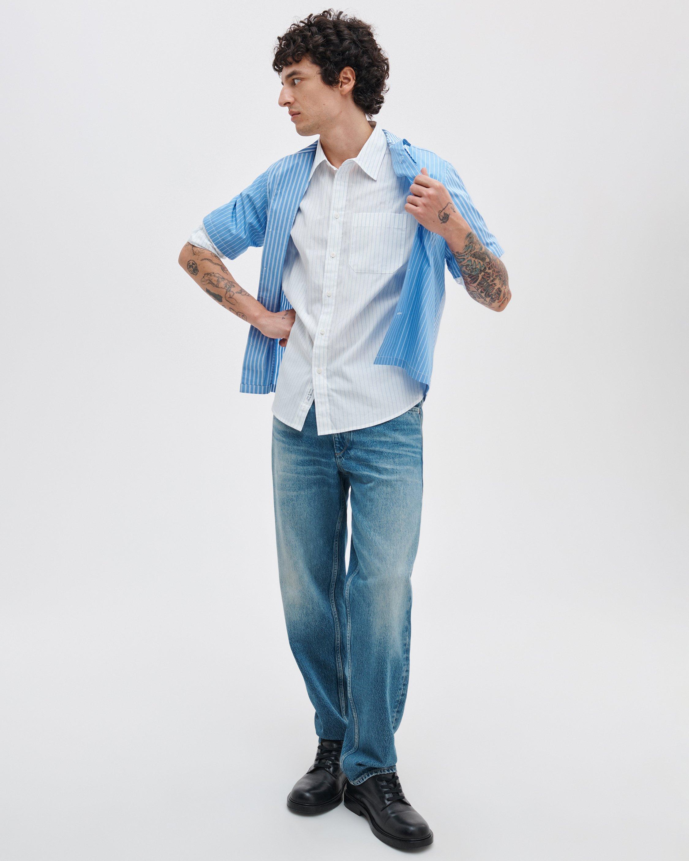 rb Relaxed Poplin Shirt image number 3