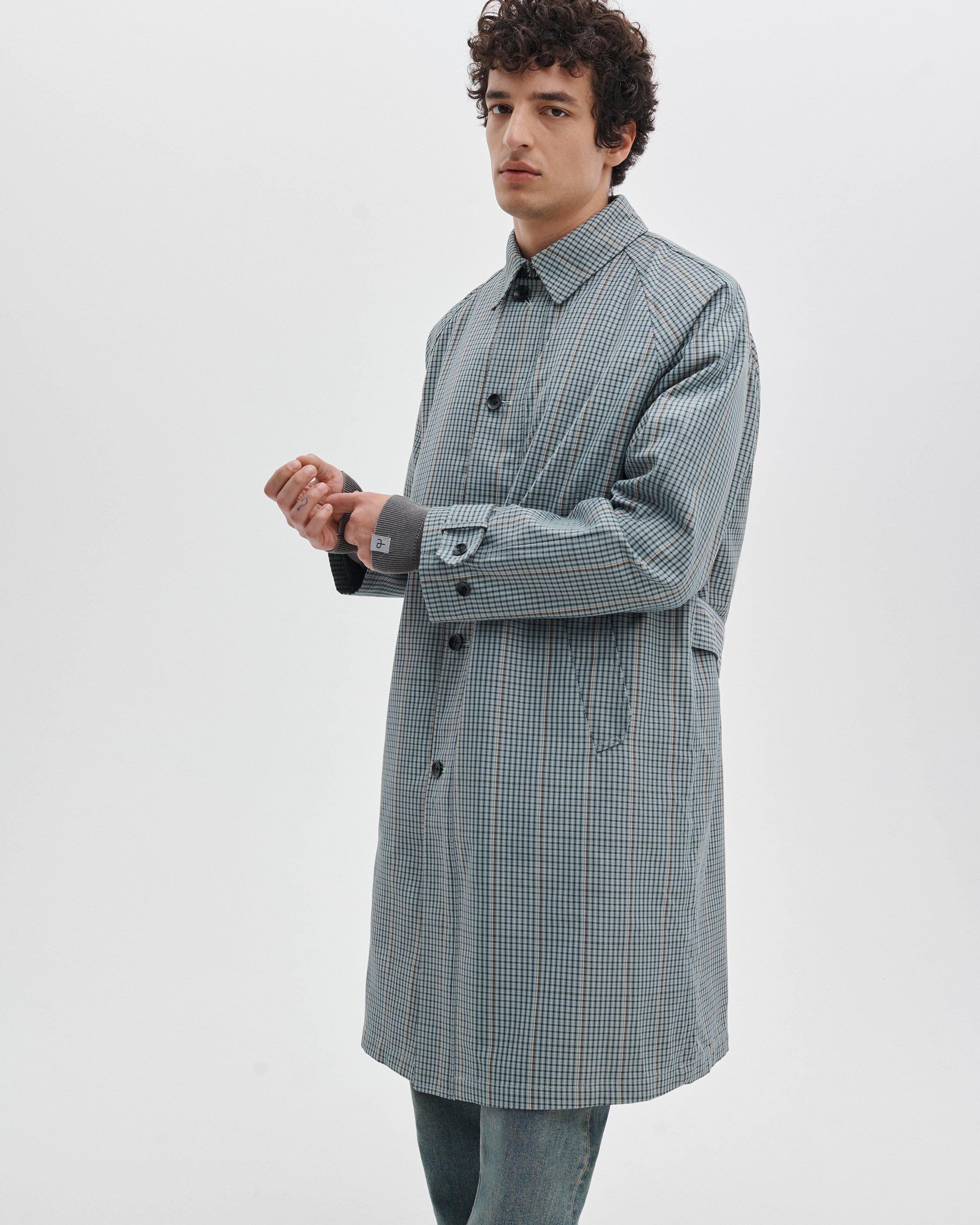 Devin Trench Coat - Pale Taupe Kiki Plaid | rag & bone