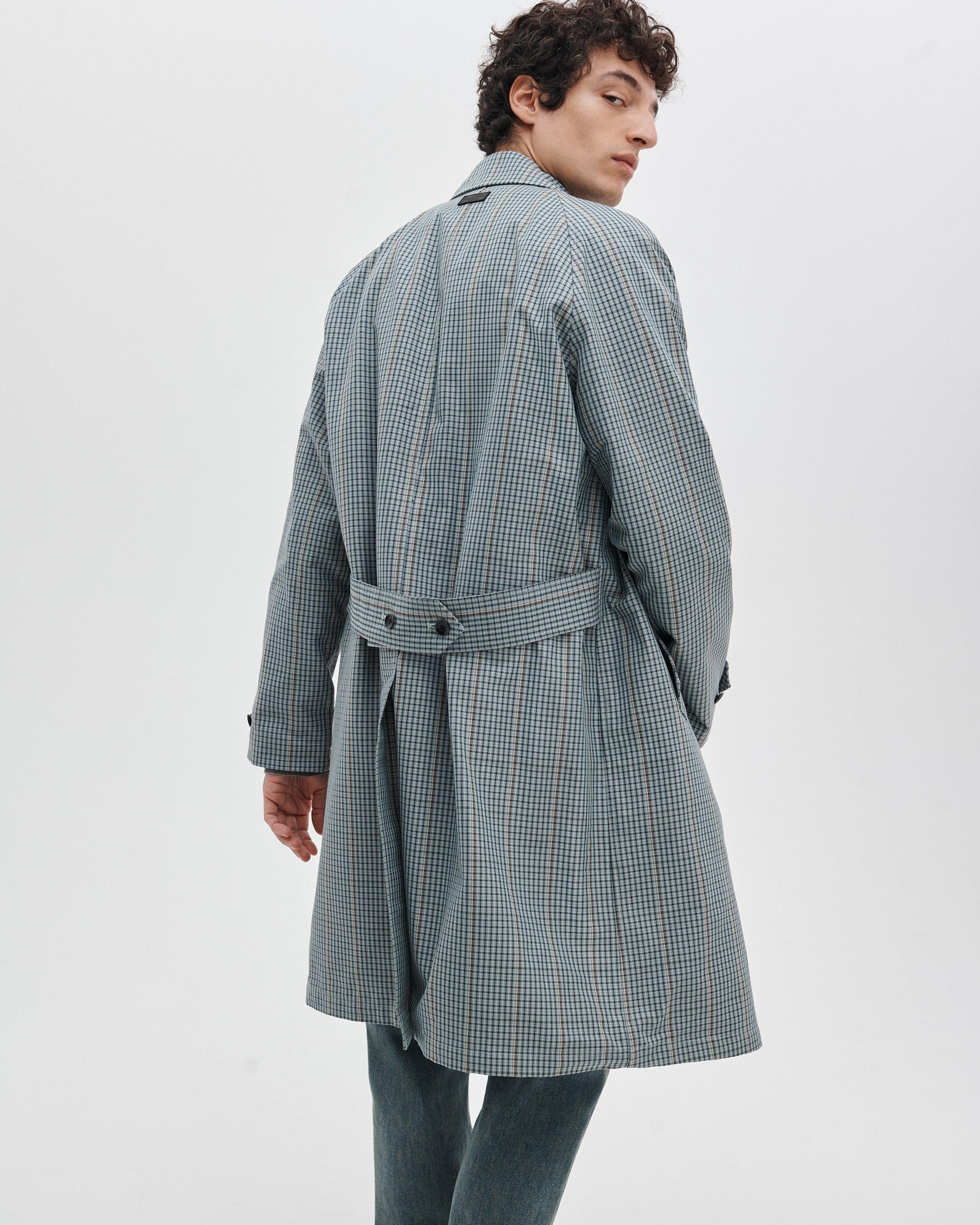 Devin Trench Coat - Pale Taupe Kiki Plaid | rag & bone
