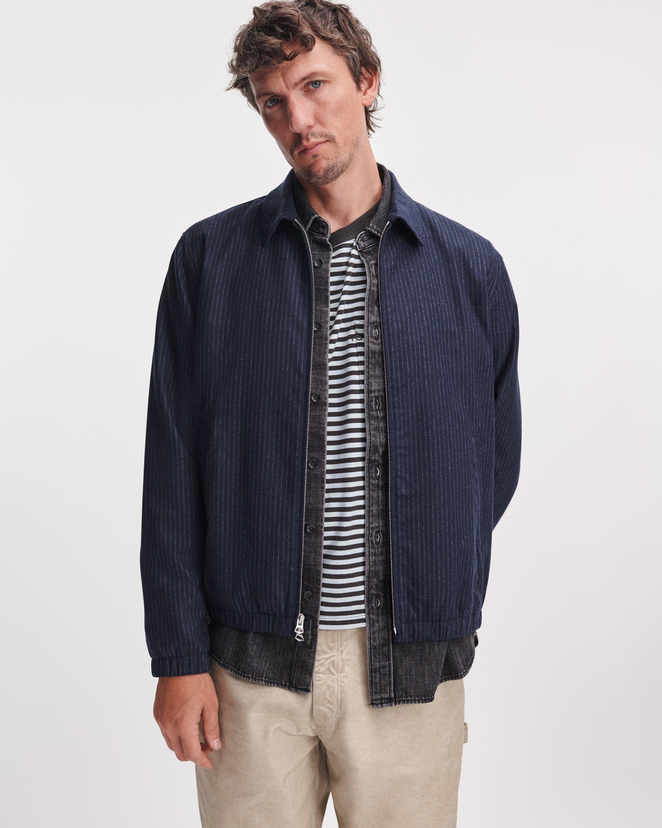 Harrington Chalk Stripe Jacket image number 2