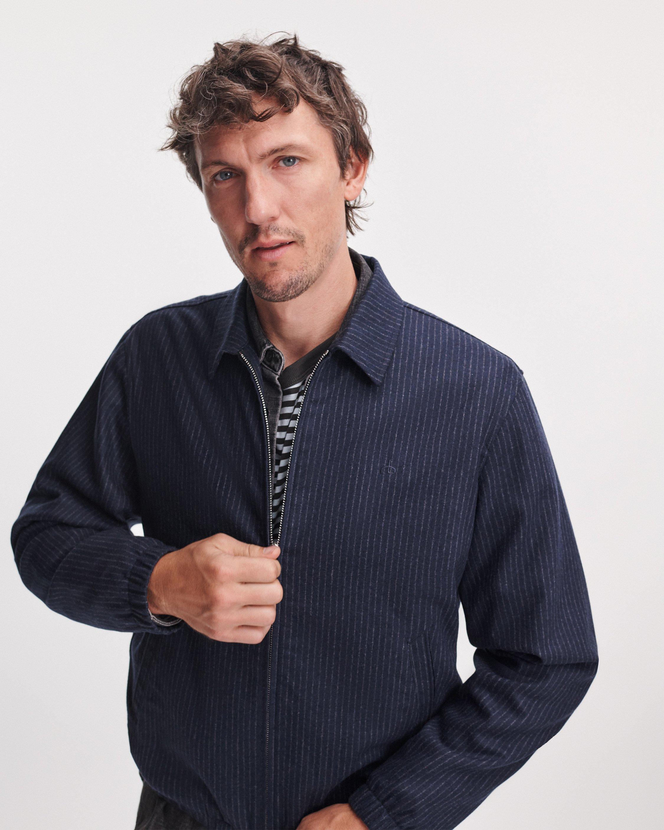 Harrington Chalk Stripe Jacket image number 3