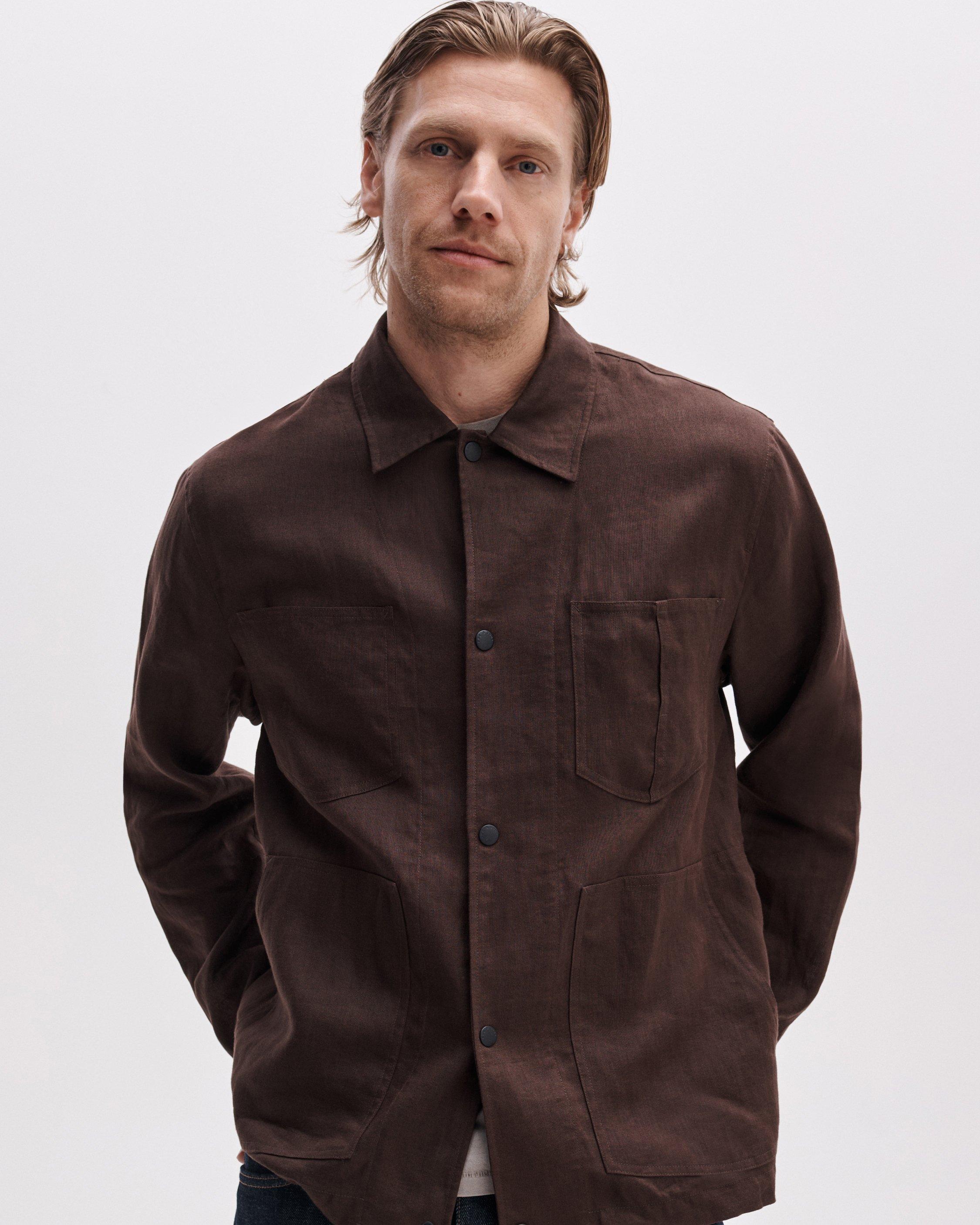 Calder Linen Workwear Jacket image number 3