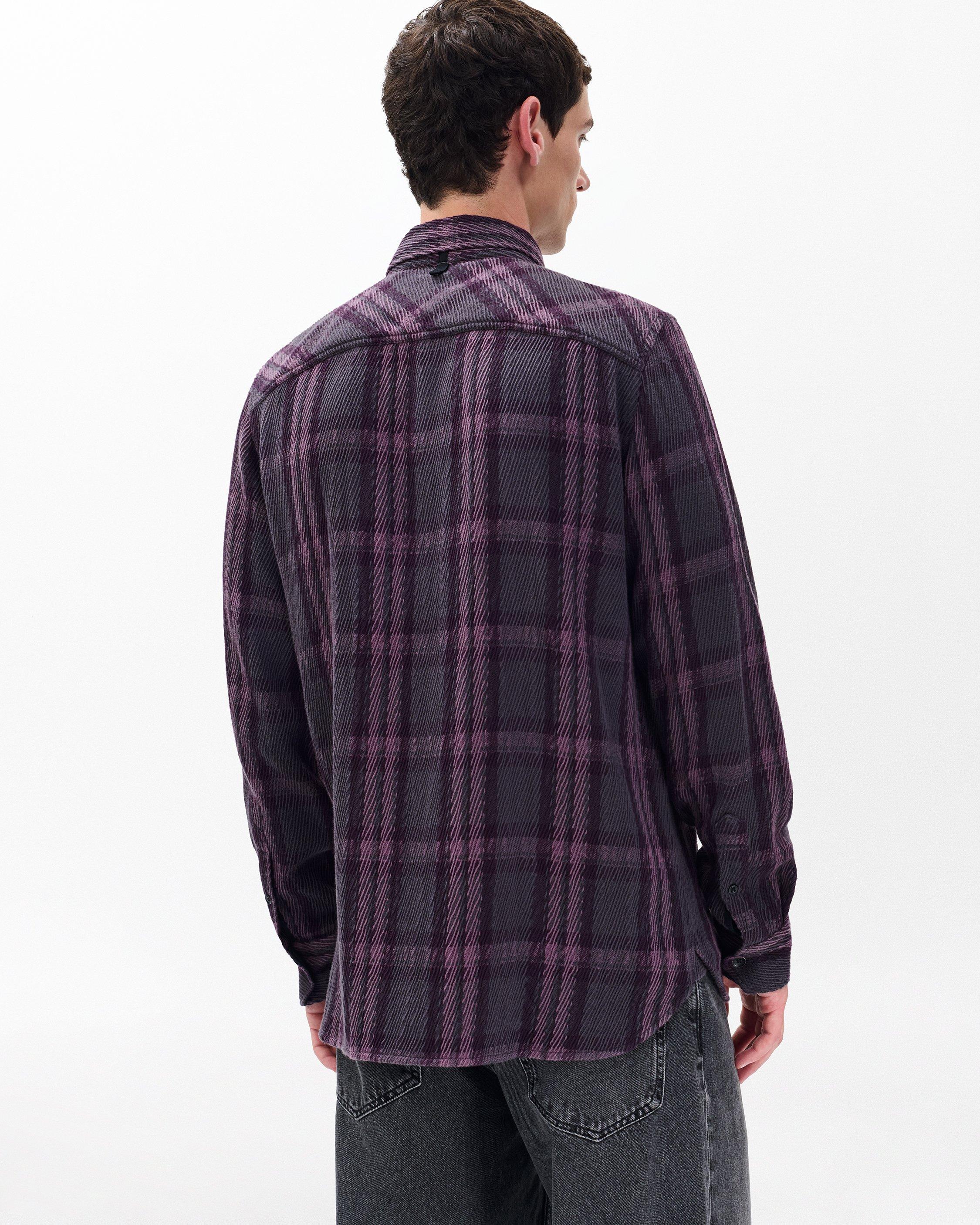 Plaid Twill CPO Overshirt - Purple Fairfax | rag & bone