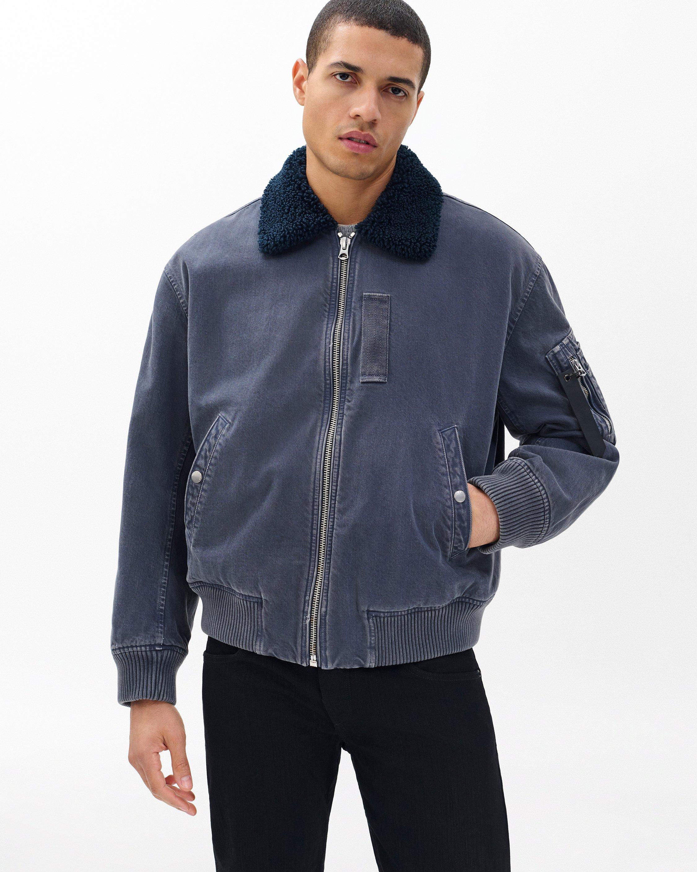 Infuse Denim B-15 Bomber Jacket - Graphite | rag & bone