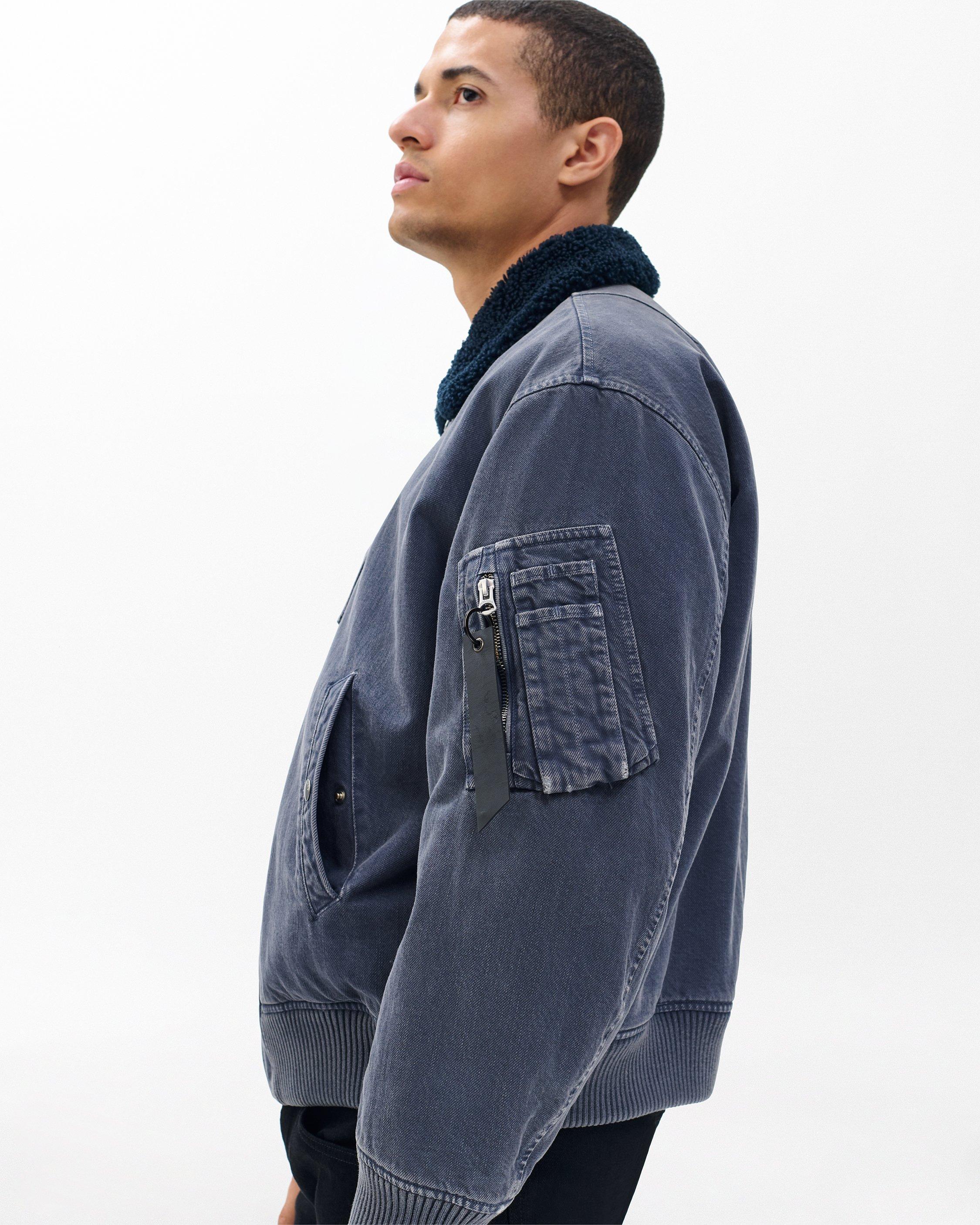 Denim B-15 Bomber Jacket image number 4