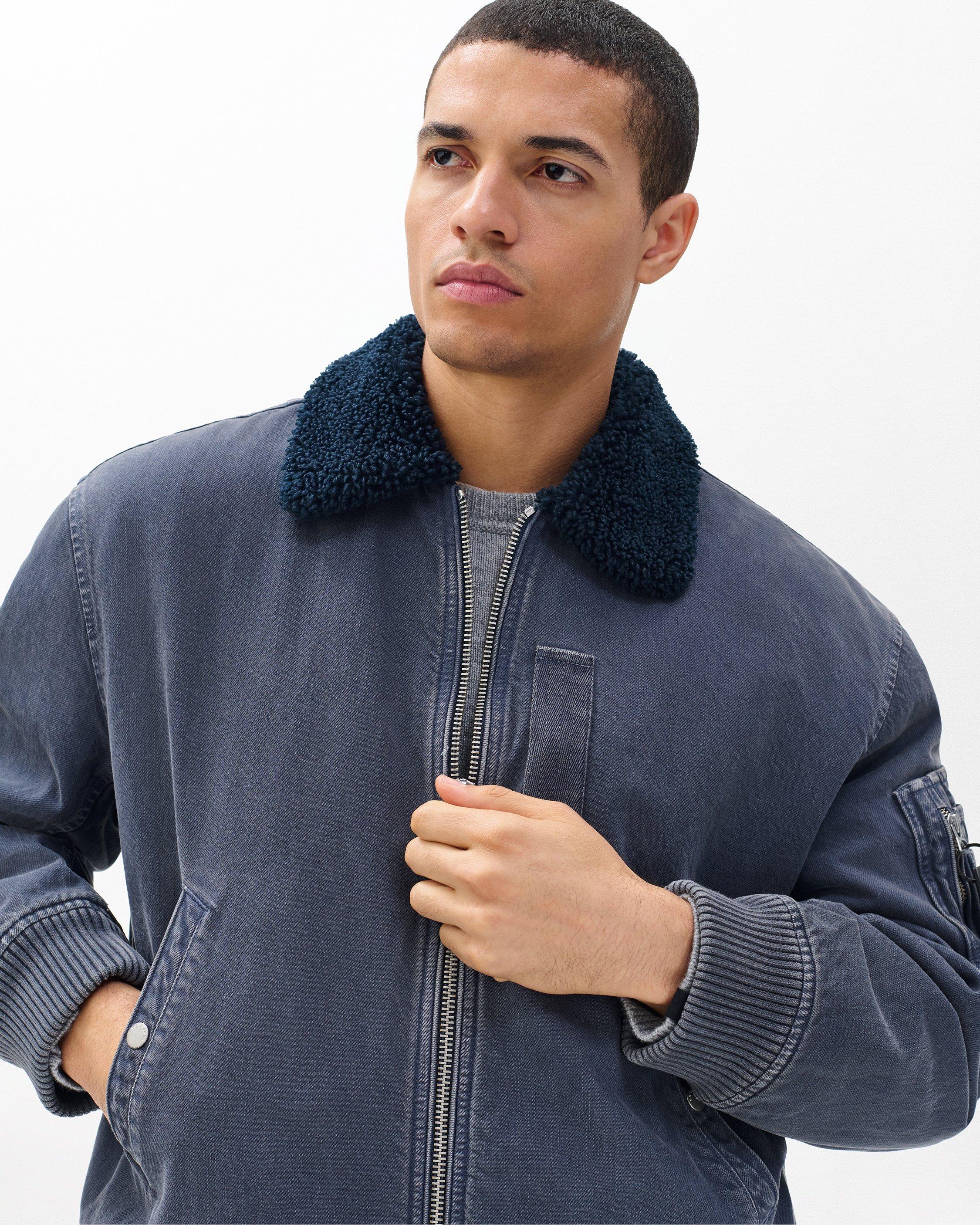 Denim B-15 Bomber Jacket image number 5