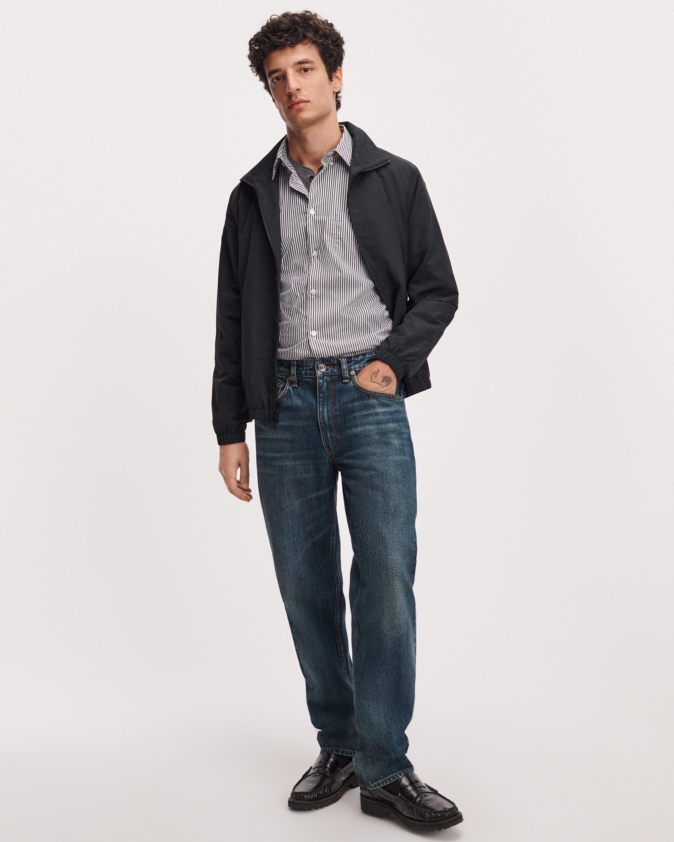 rb Tailored Striped Poplin Shirt image number 3