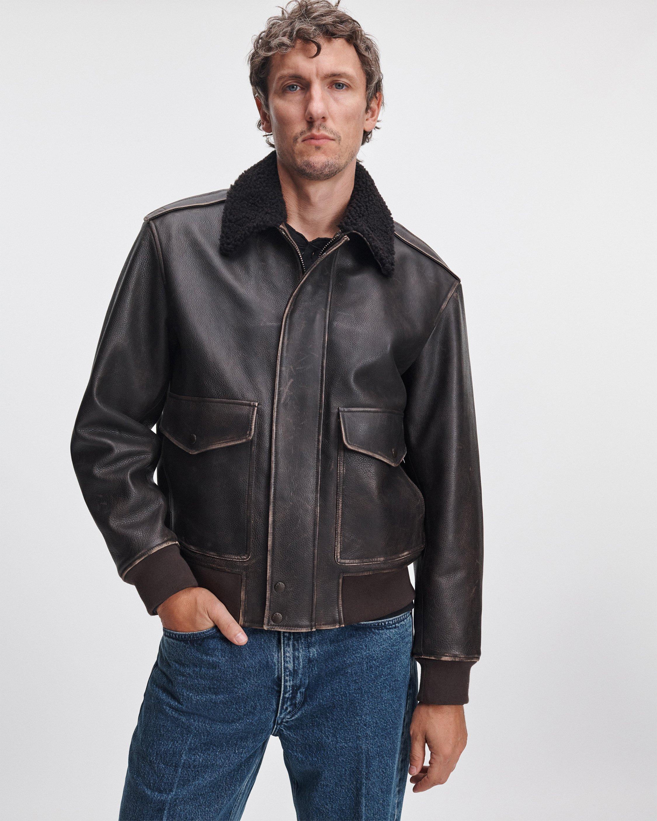 Manston Leather Flight Jacket image number 2