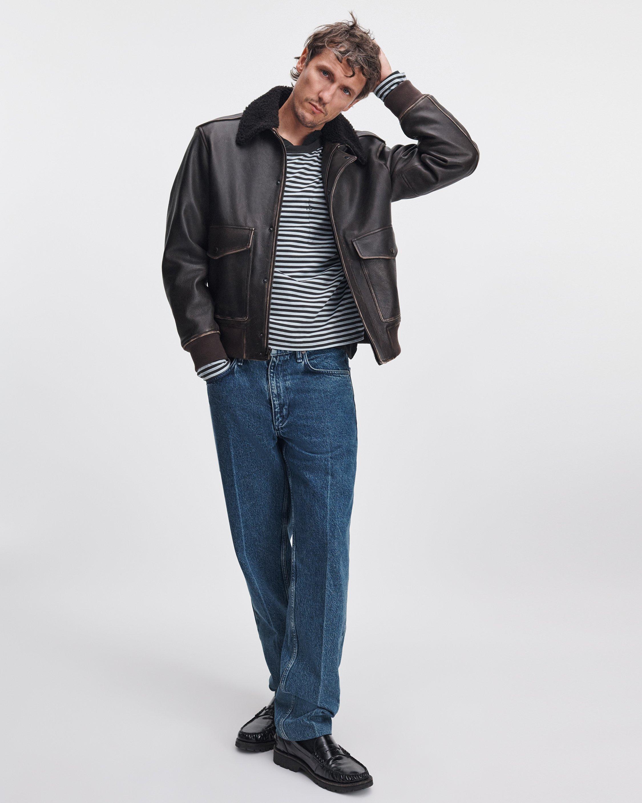 Manston Leather Flight Jacket image number 3