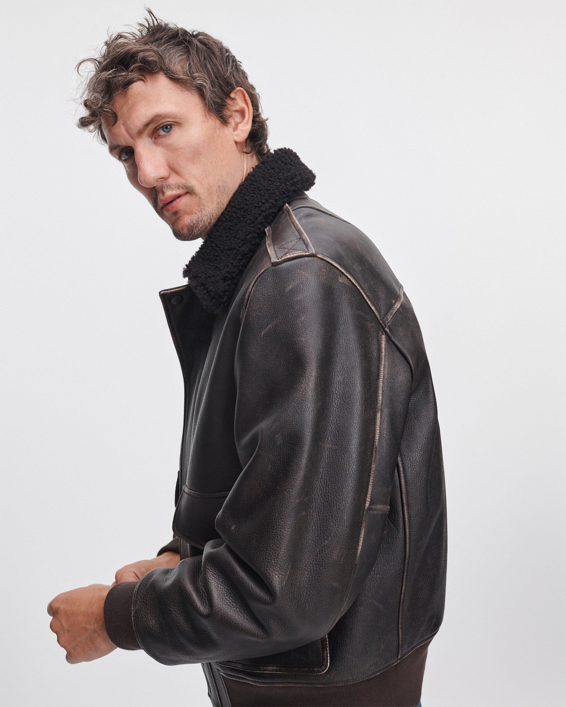 Manston Leather Flight Jacket image number 4