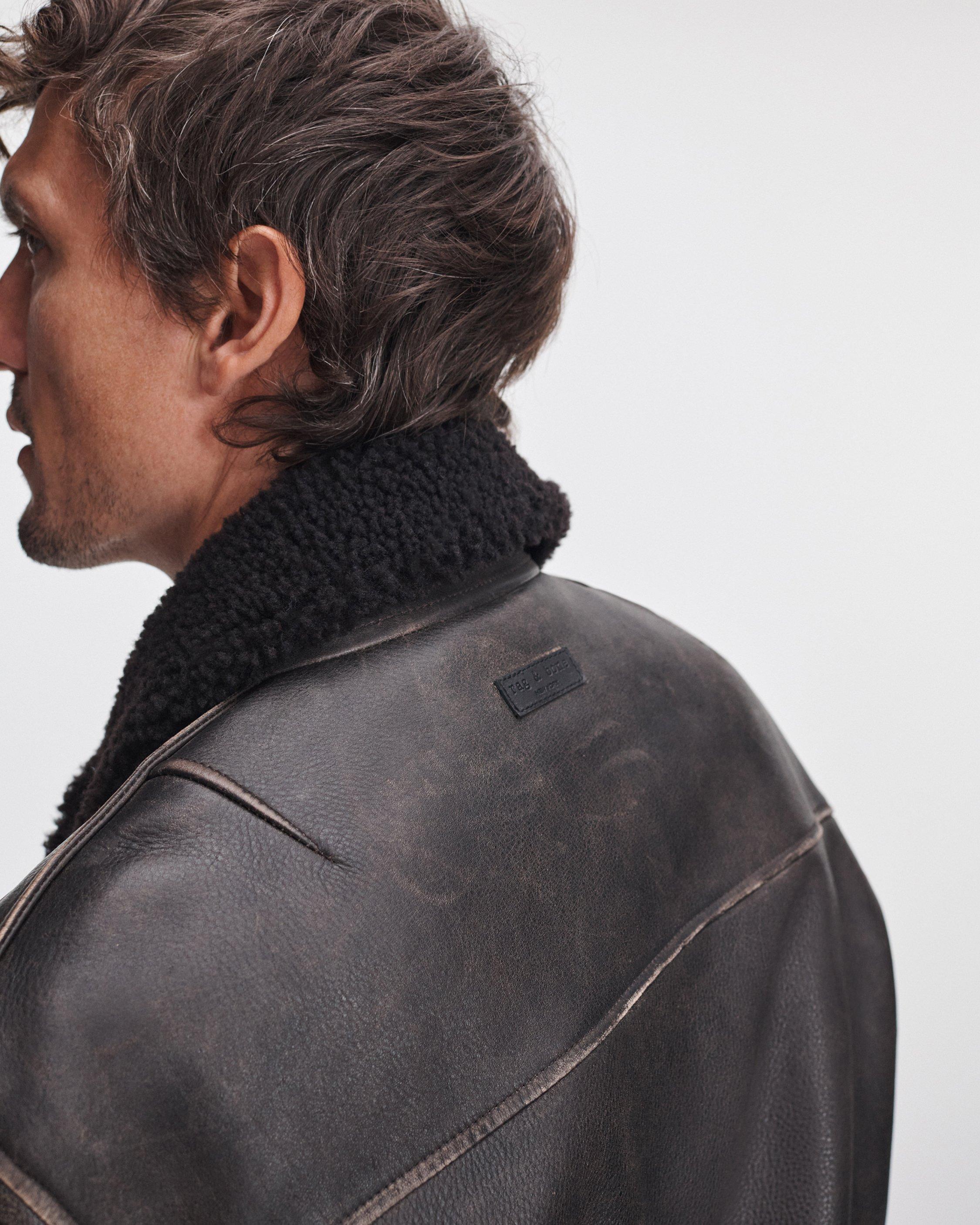 Manston Leather Flight Jacket image number 5