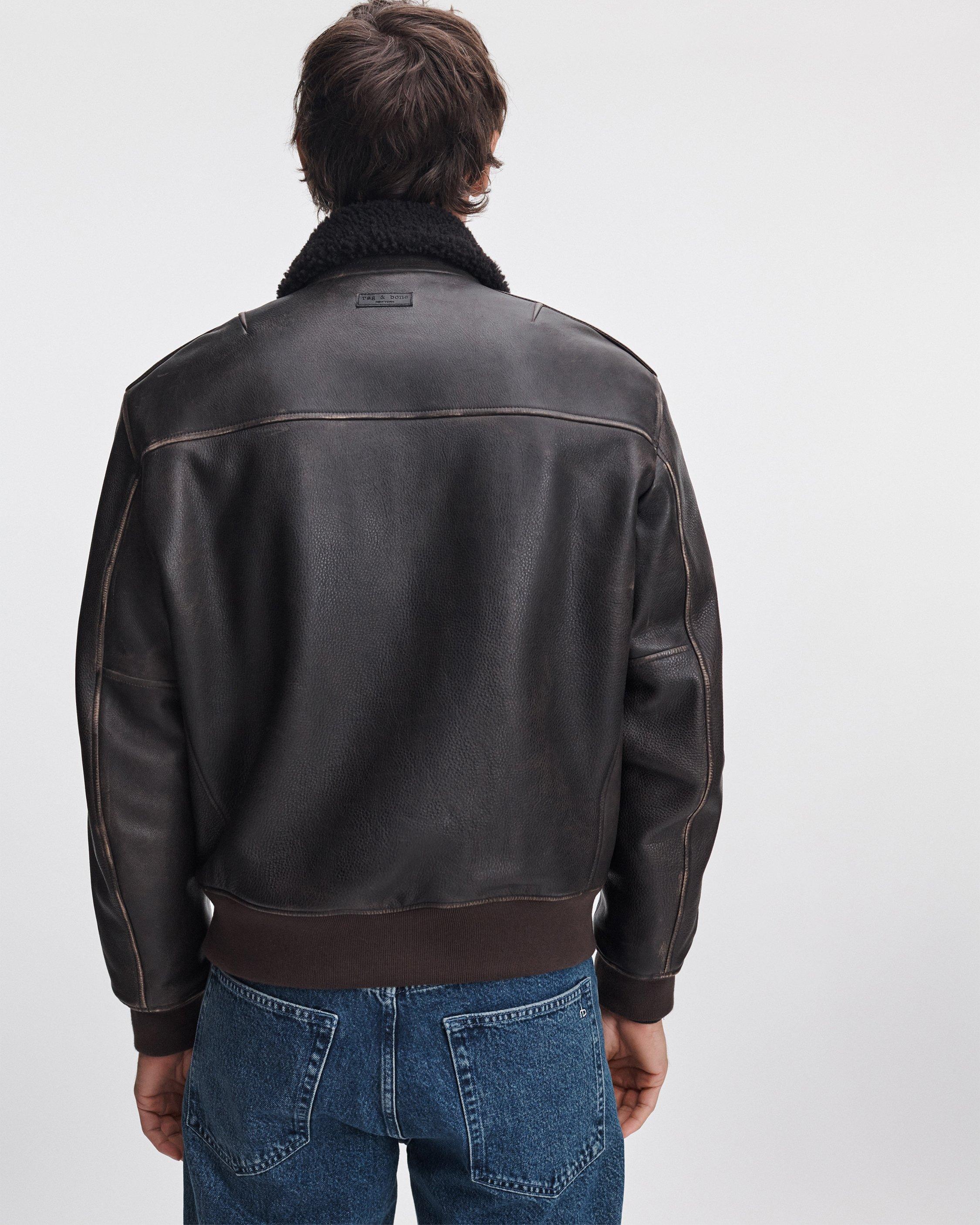 Manston Leather Flight Jacket image number 7