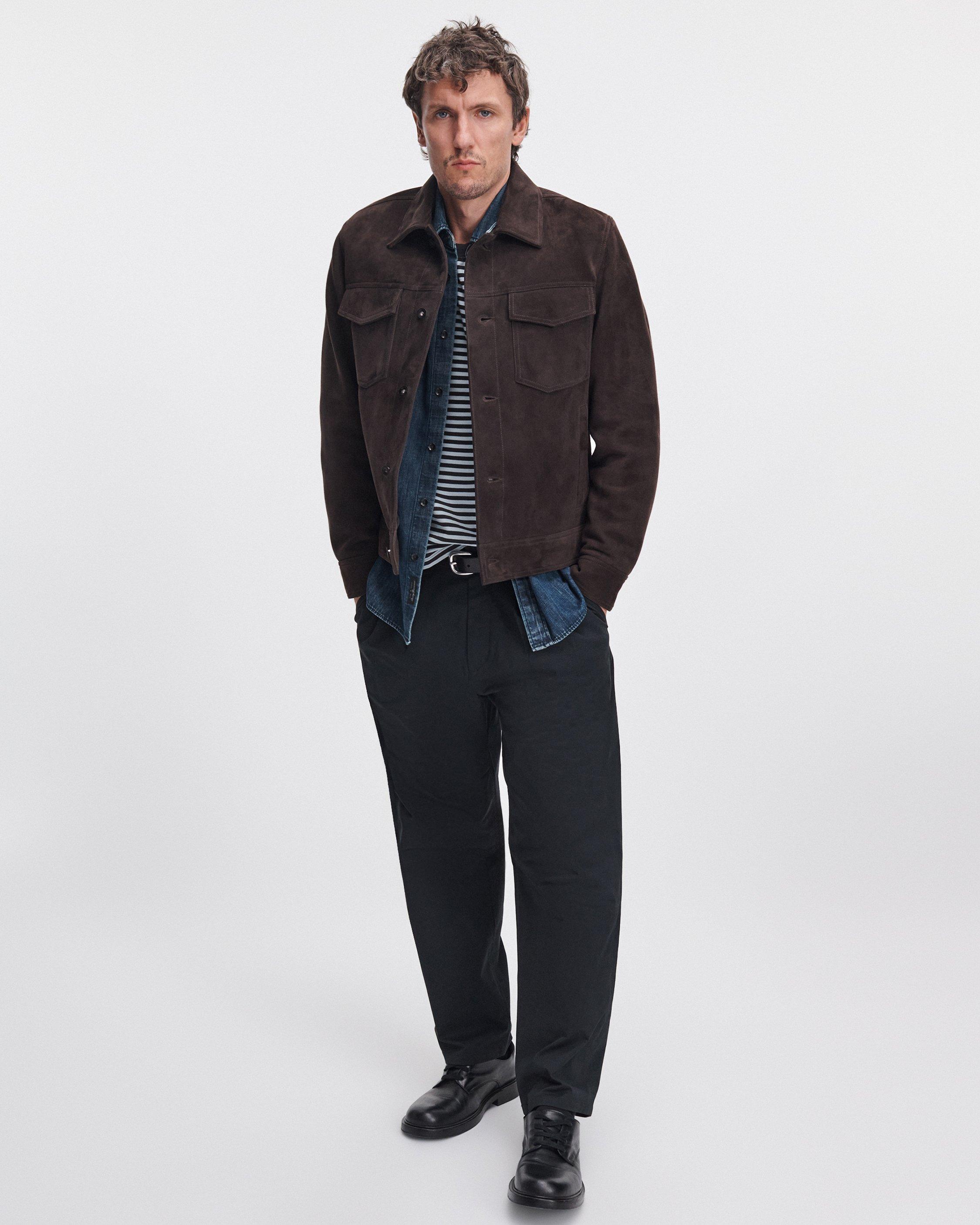rb Suede Trucker Jacket image number 3