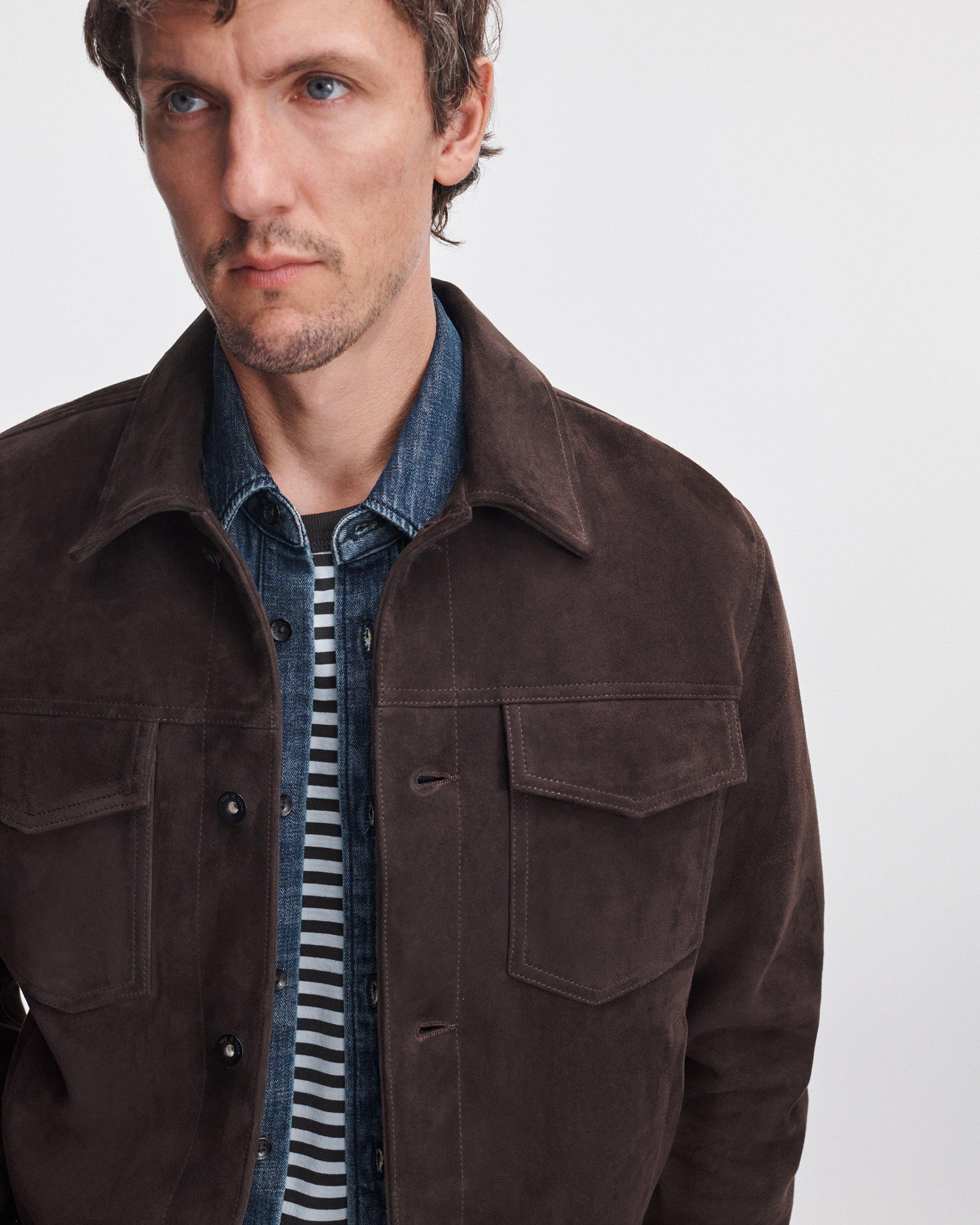 rb Suede Trucker Jacket image number 4