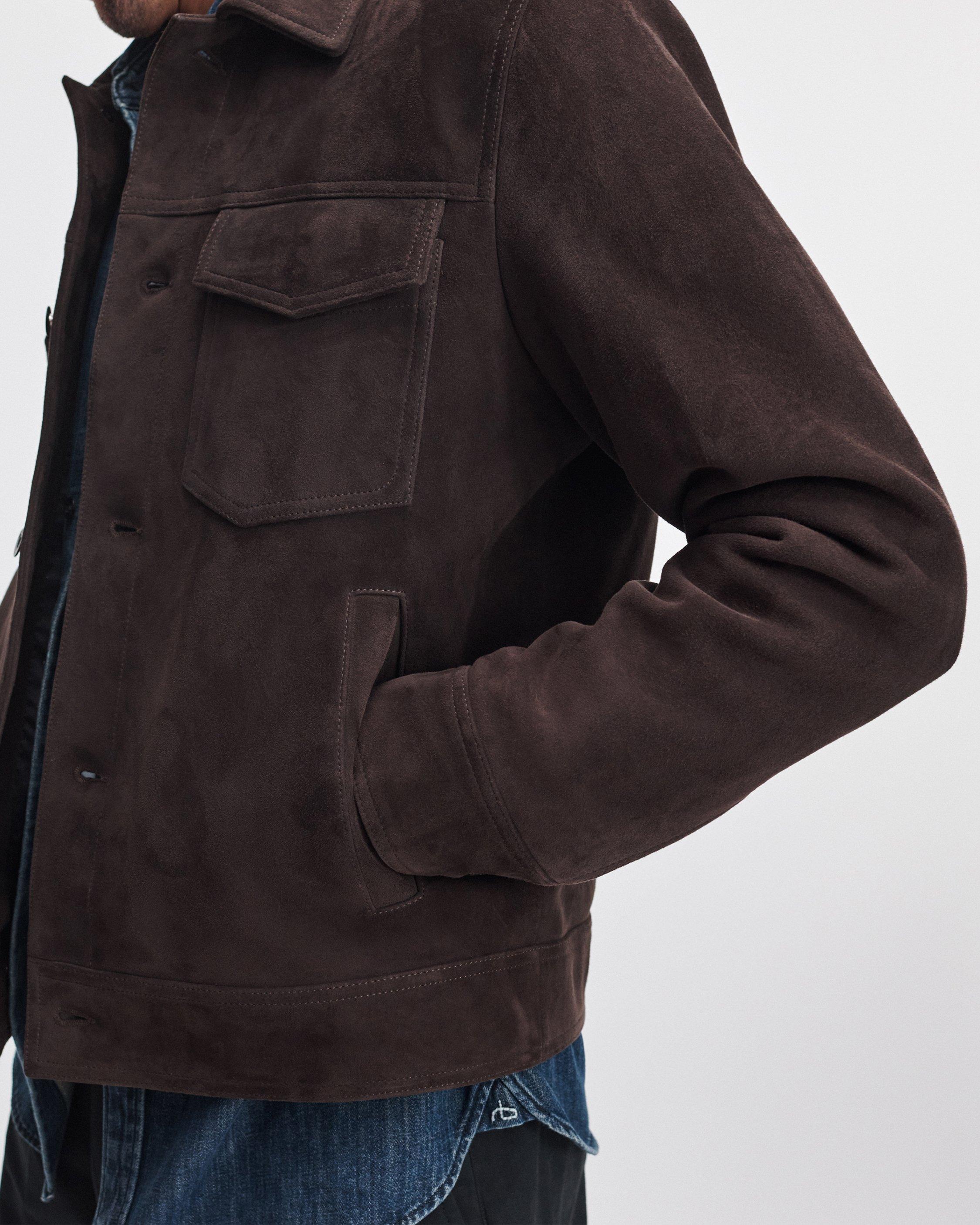 rb Suede Trucker Jacket image number 5