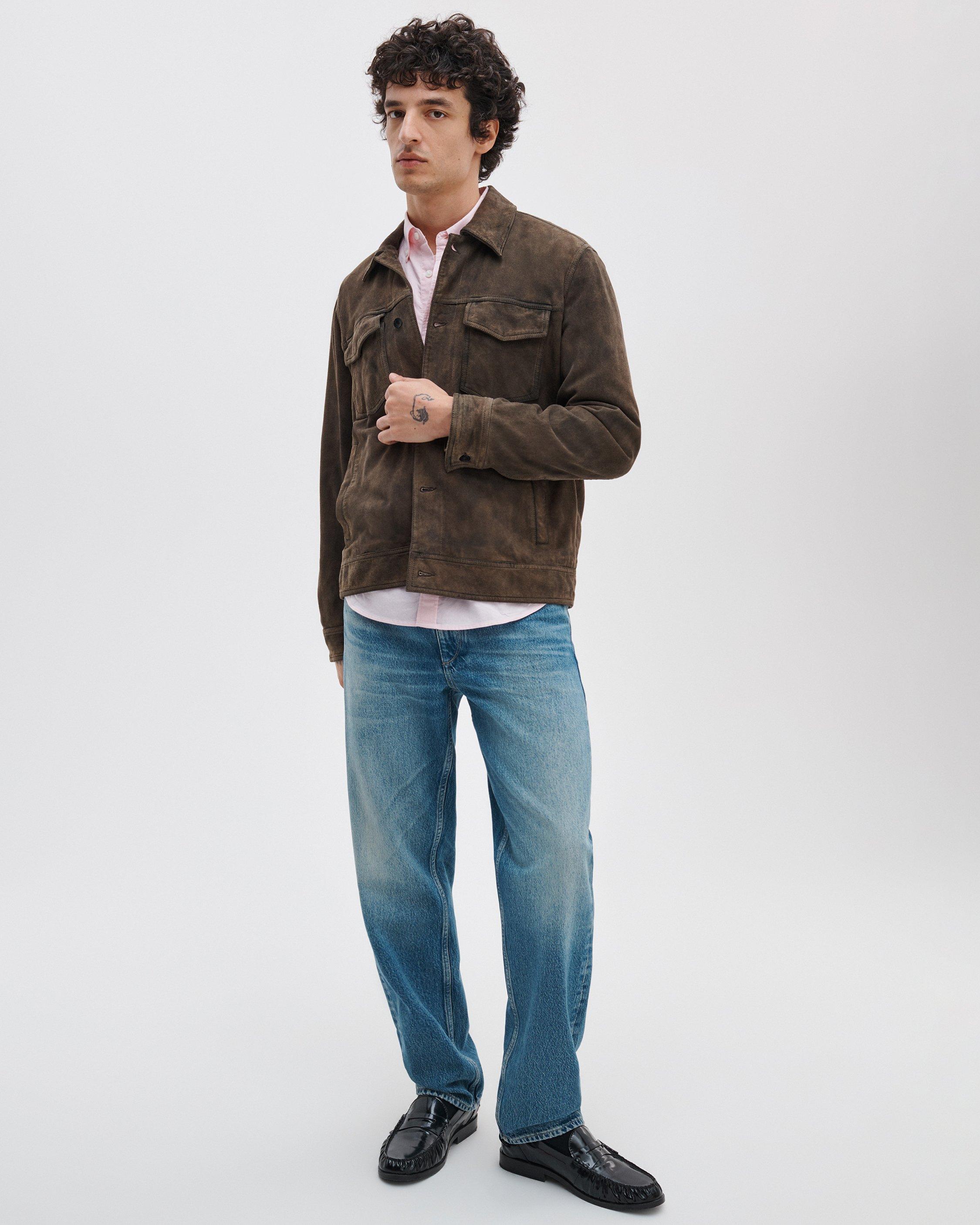 rb Suede Trucker Jacket image number 3