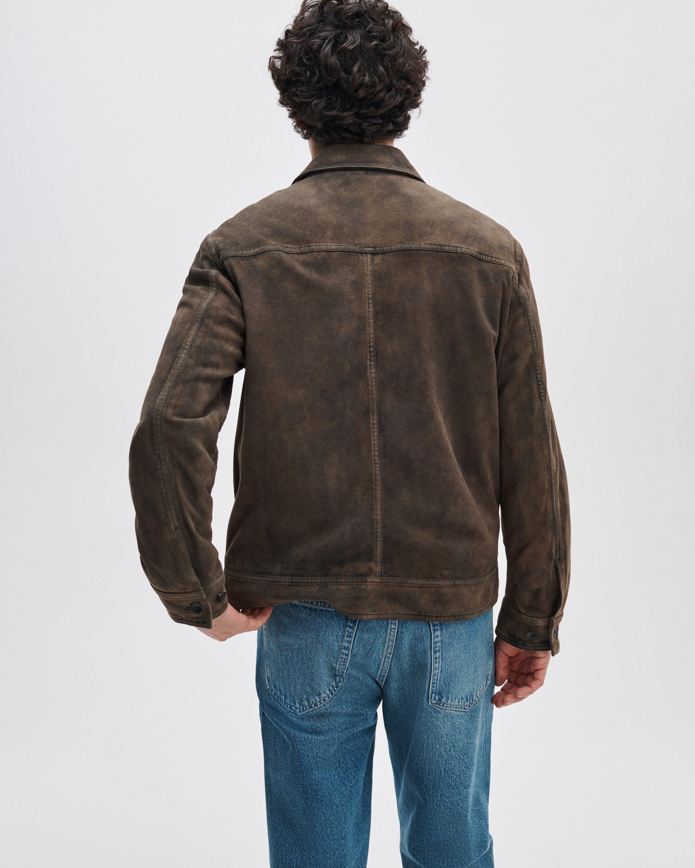 rb Suede Trucker Jacket image number 5