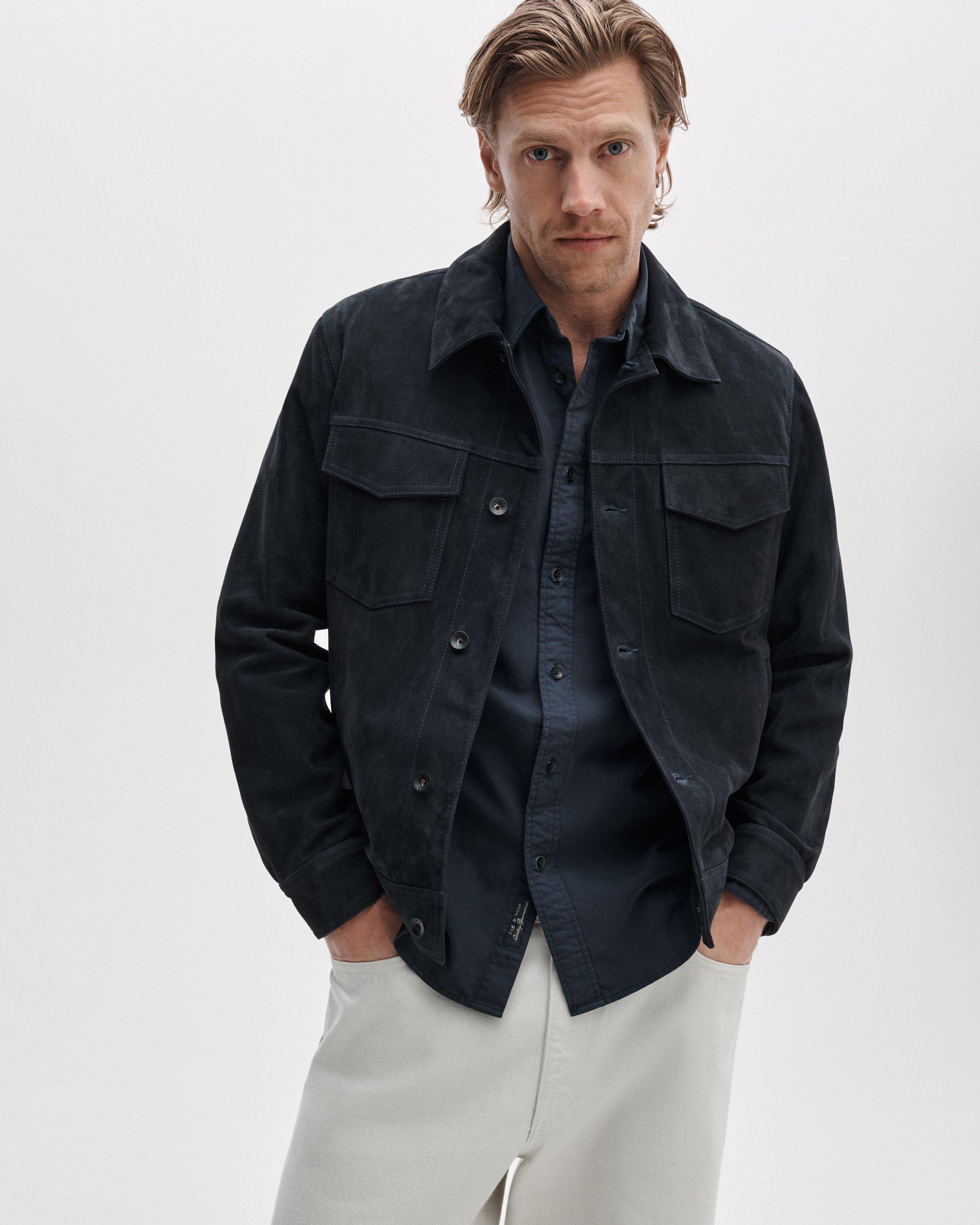 rb Suede Trucker Jacket image number 1