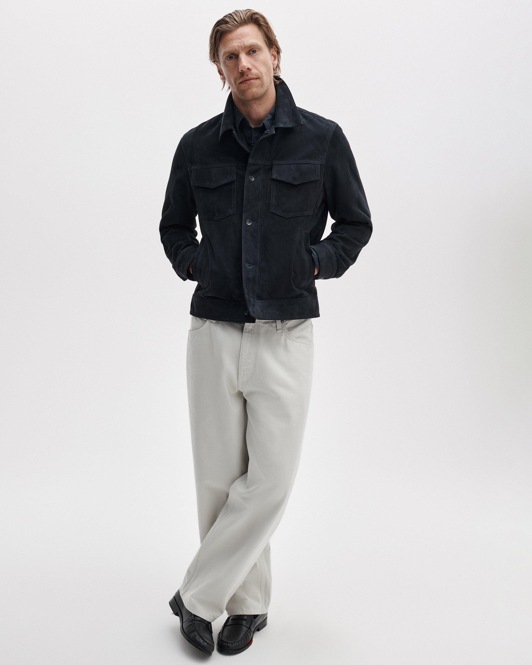 rb Suede Trucker Jacket image number 3