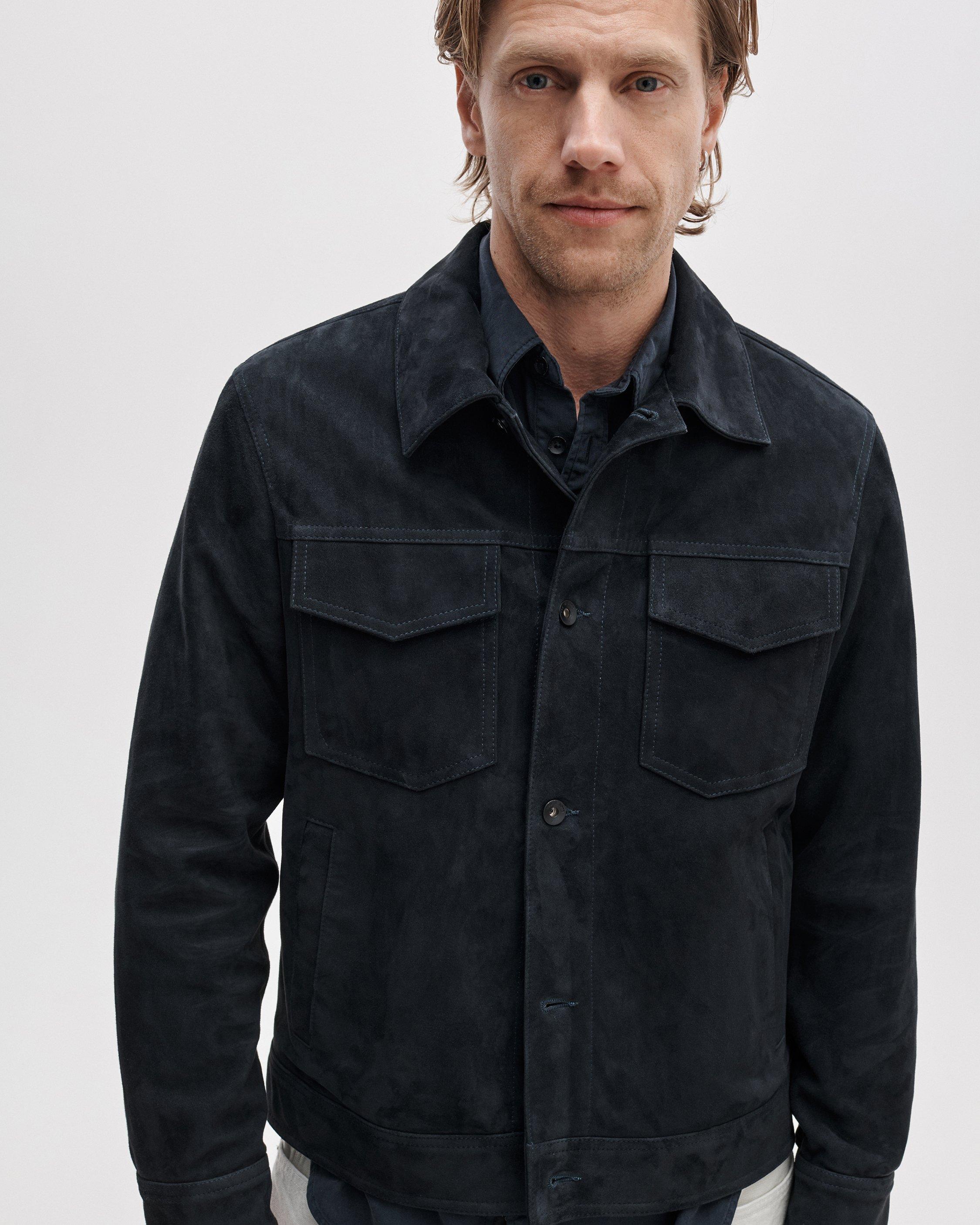 rb Suede Trucker Jacket image number 4