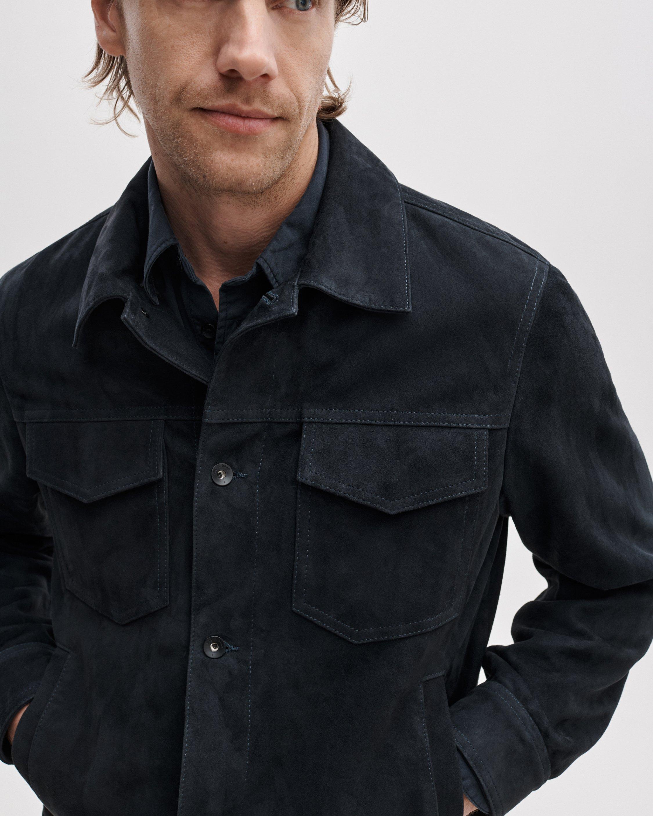 rb Suede Trucker Jacket image number 5