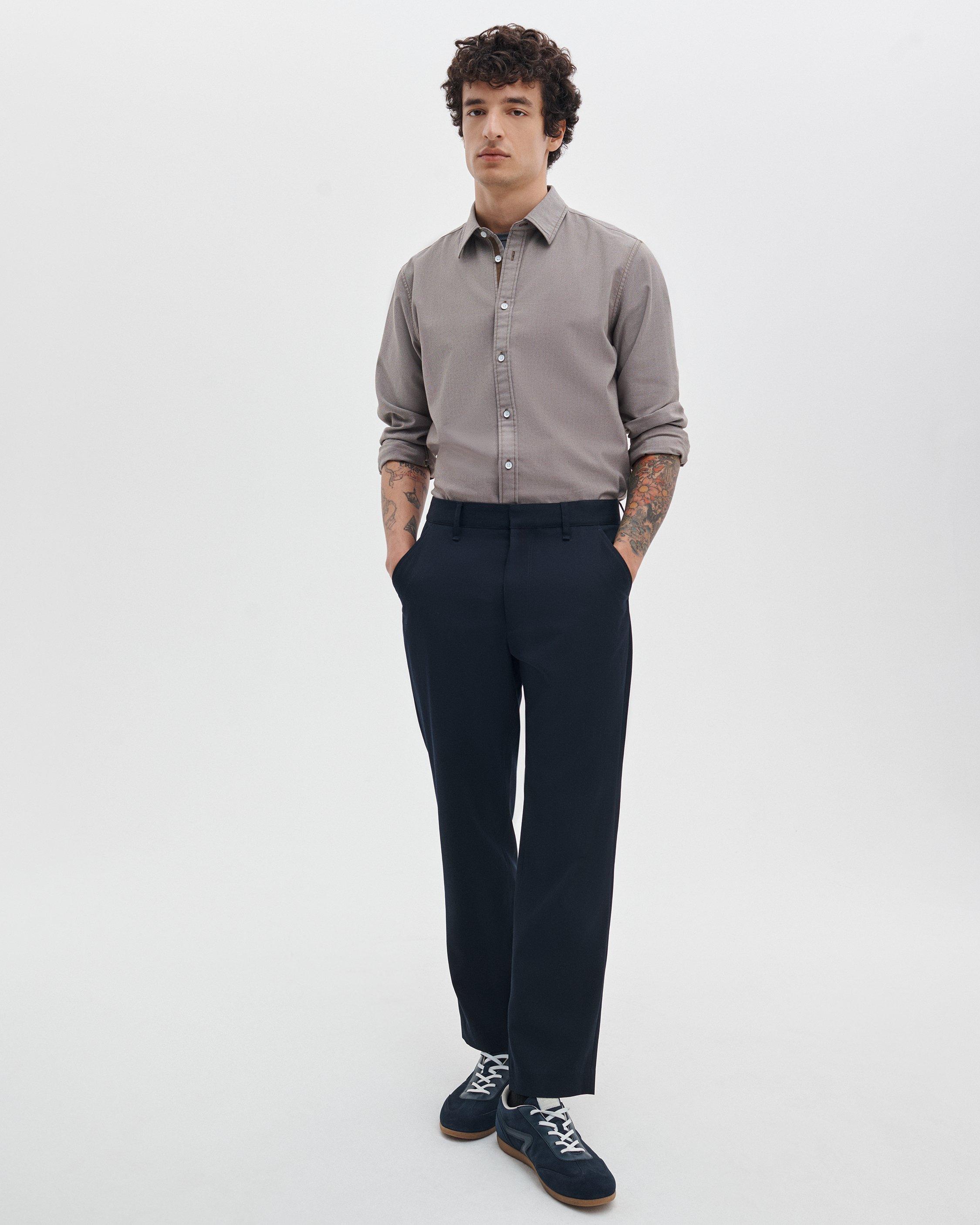 Evan Japanese Wool Gabardine Trousers image number 2