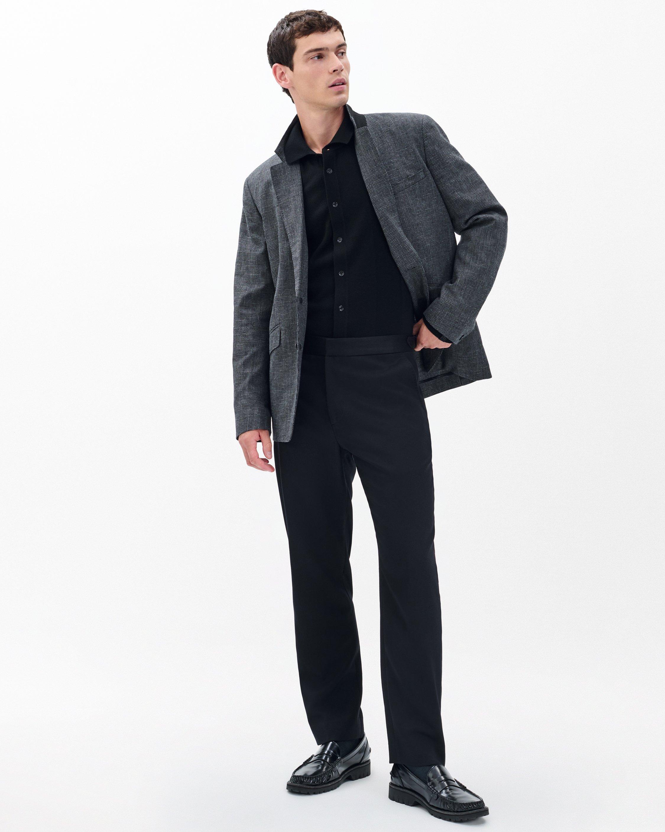 Evan British Wool Tuxedo Trousers