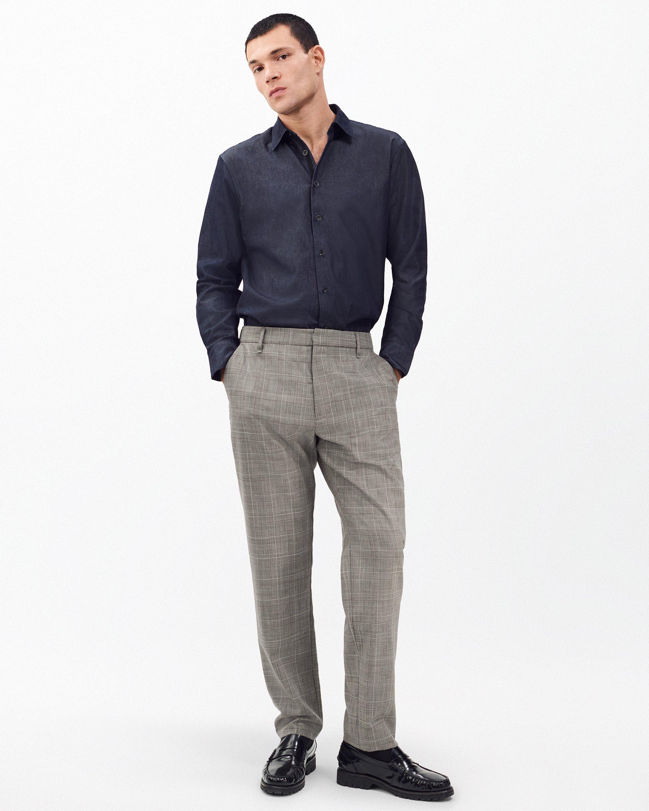 Evan Italian Plaid Wool Trousers image number 2