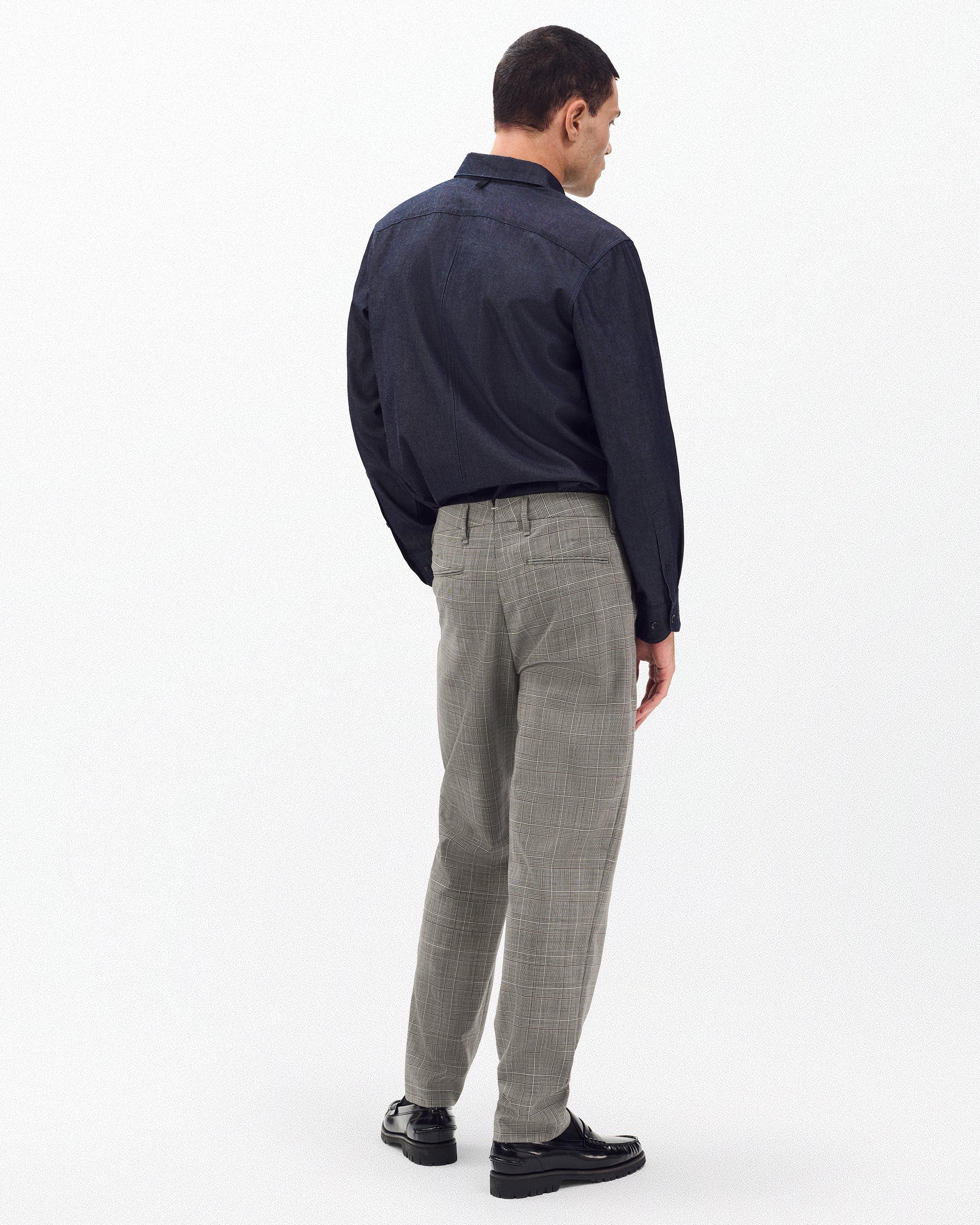 Evan Italian Plaid Wool Trousers image number 5
