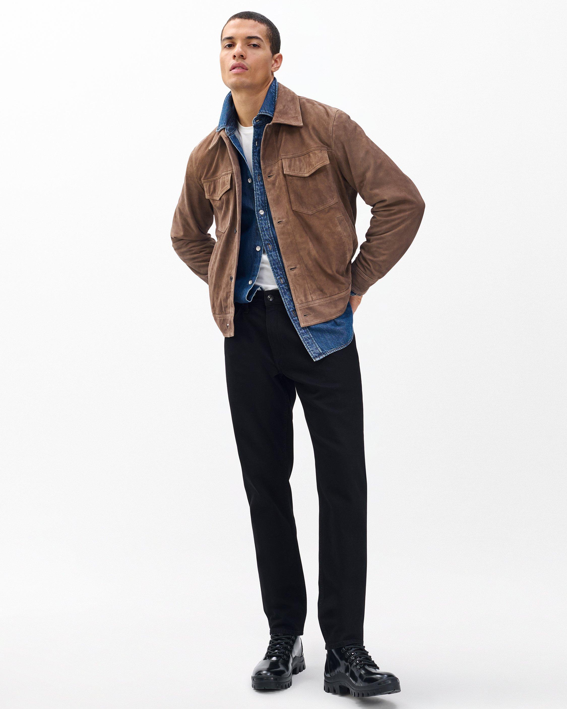 rb Suede Trucker Jacket image number 3