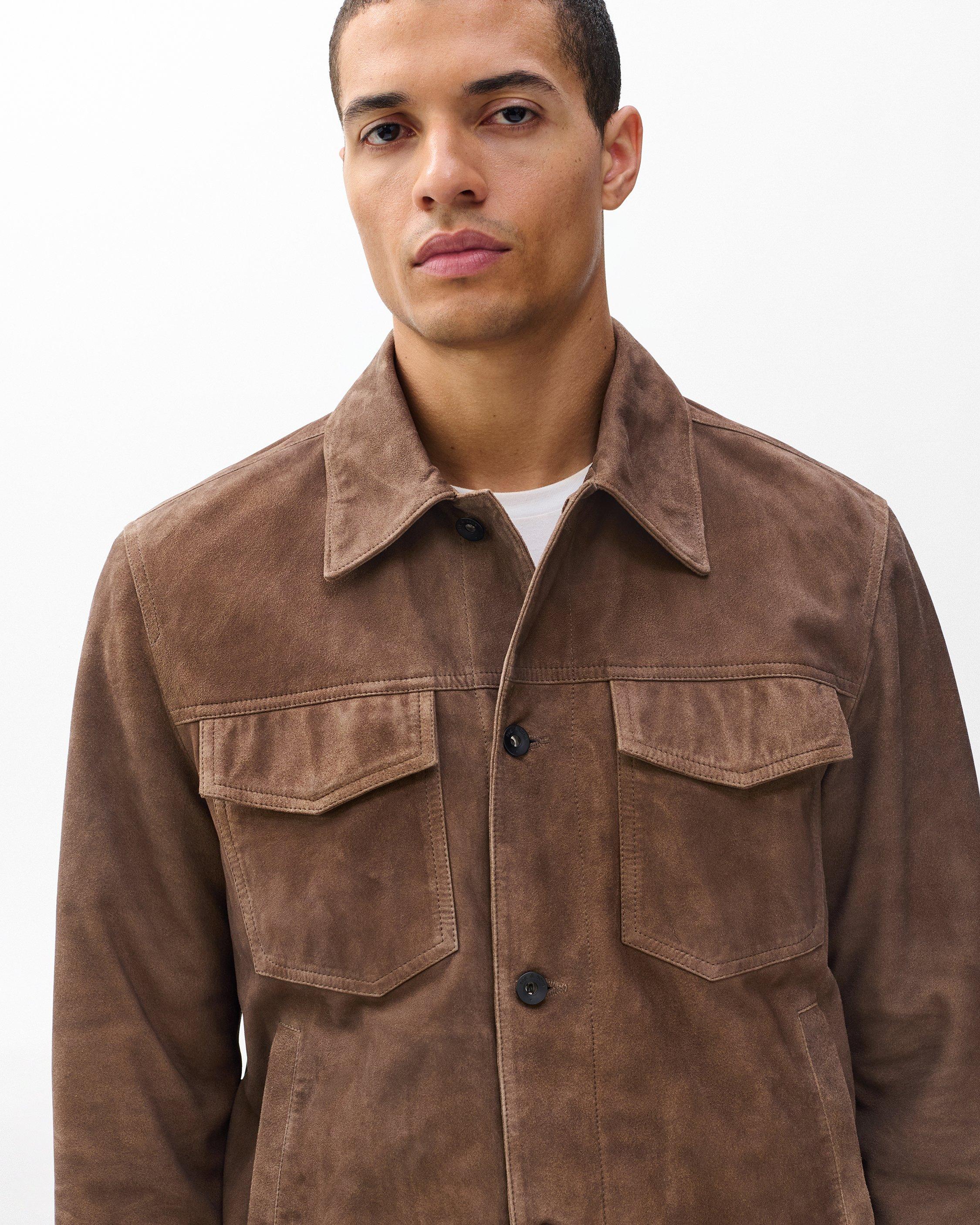 rb Suede Trucker Jacket image number 4