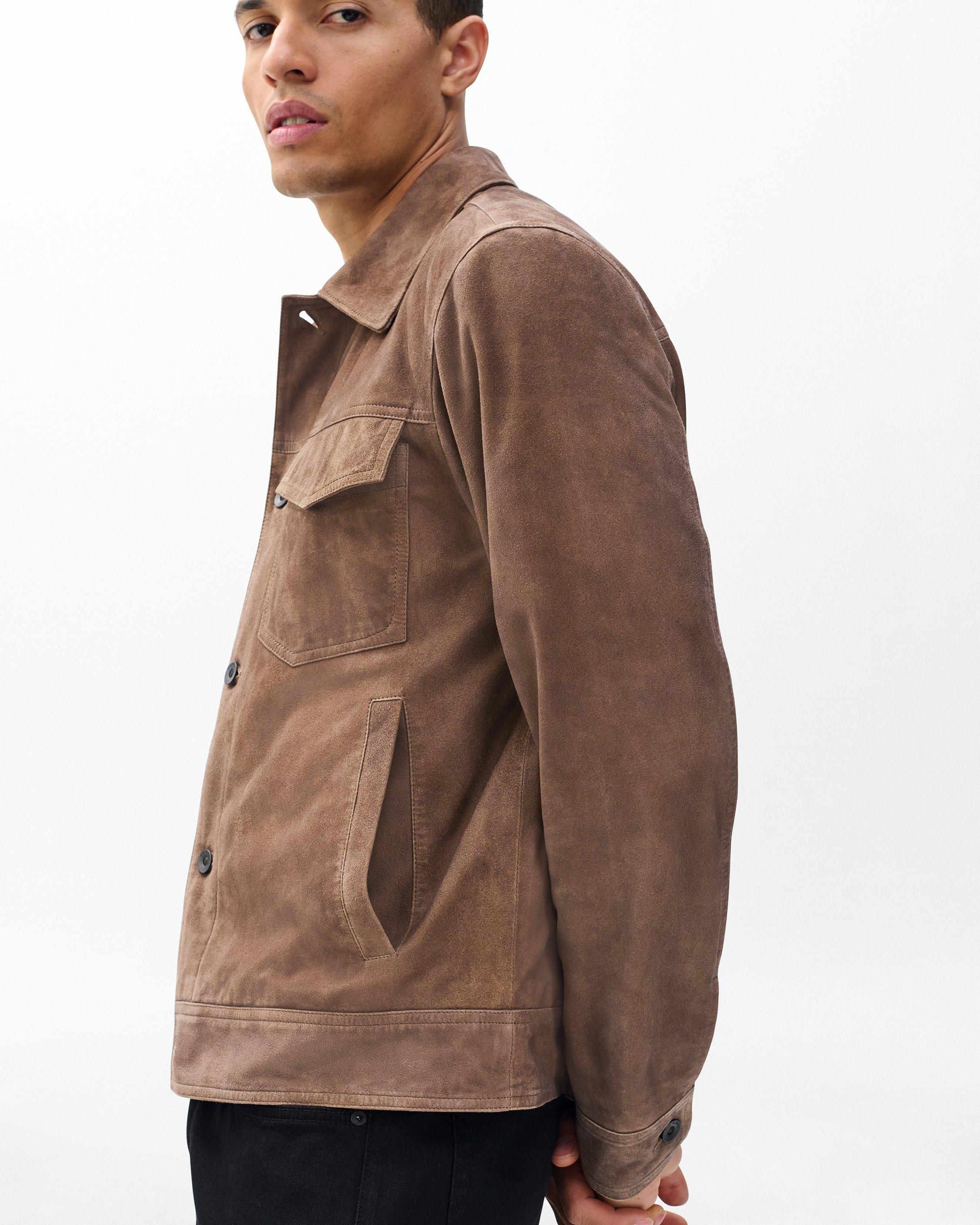 rb Suede Trucker Jacket image number 5