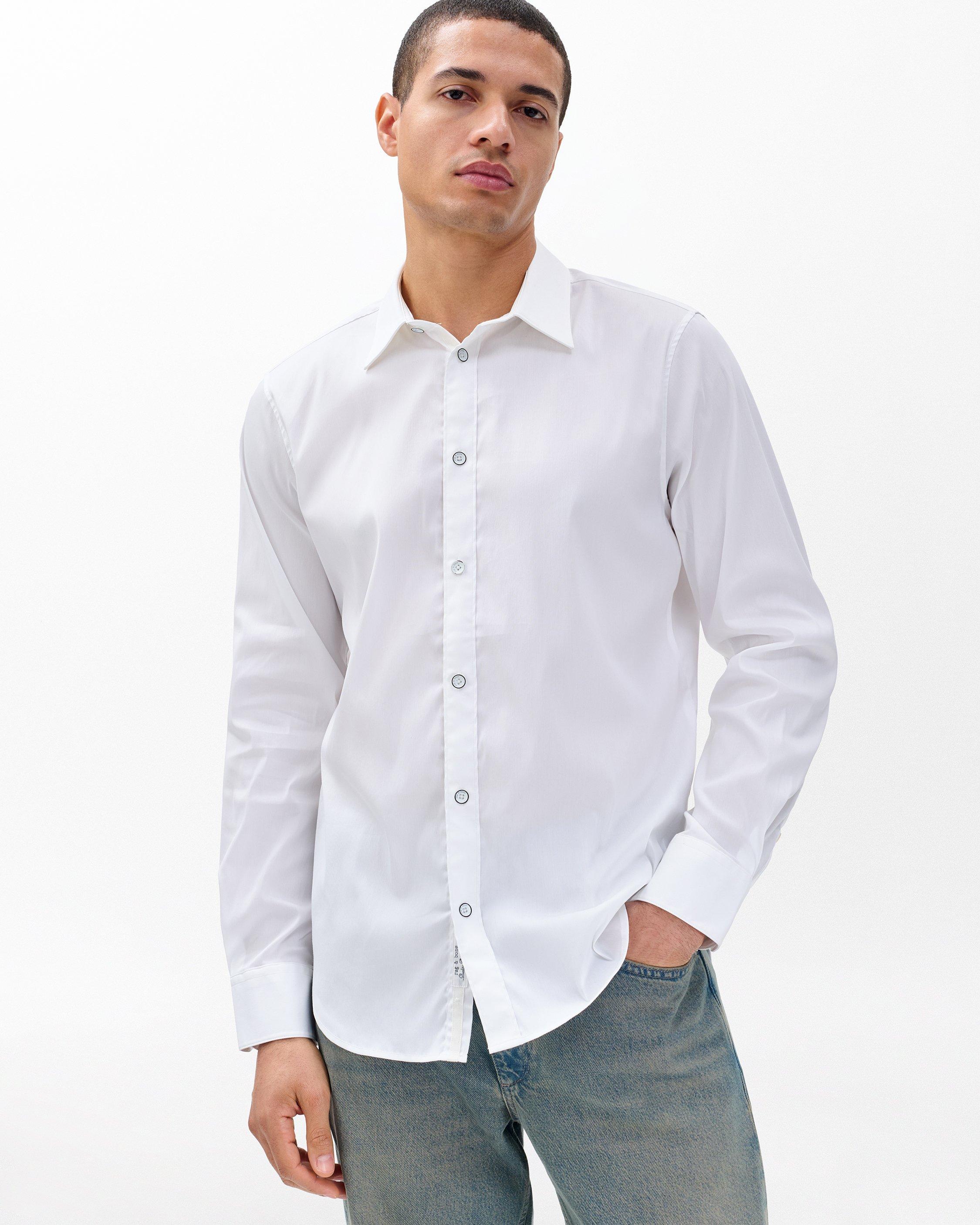 Patrick Poplin Shirt - White | rag & bone
