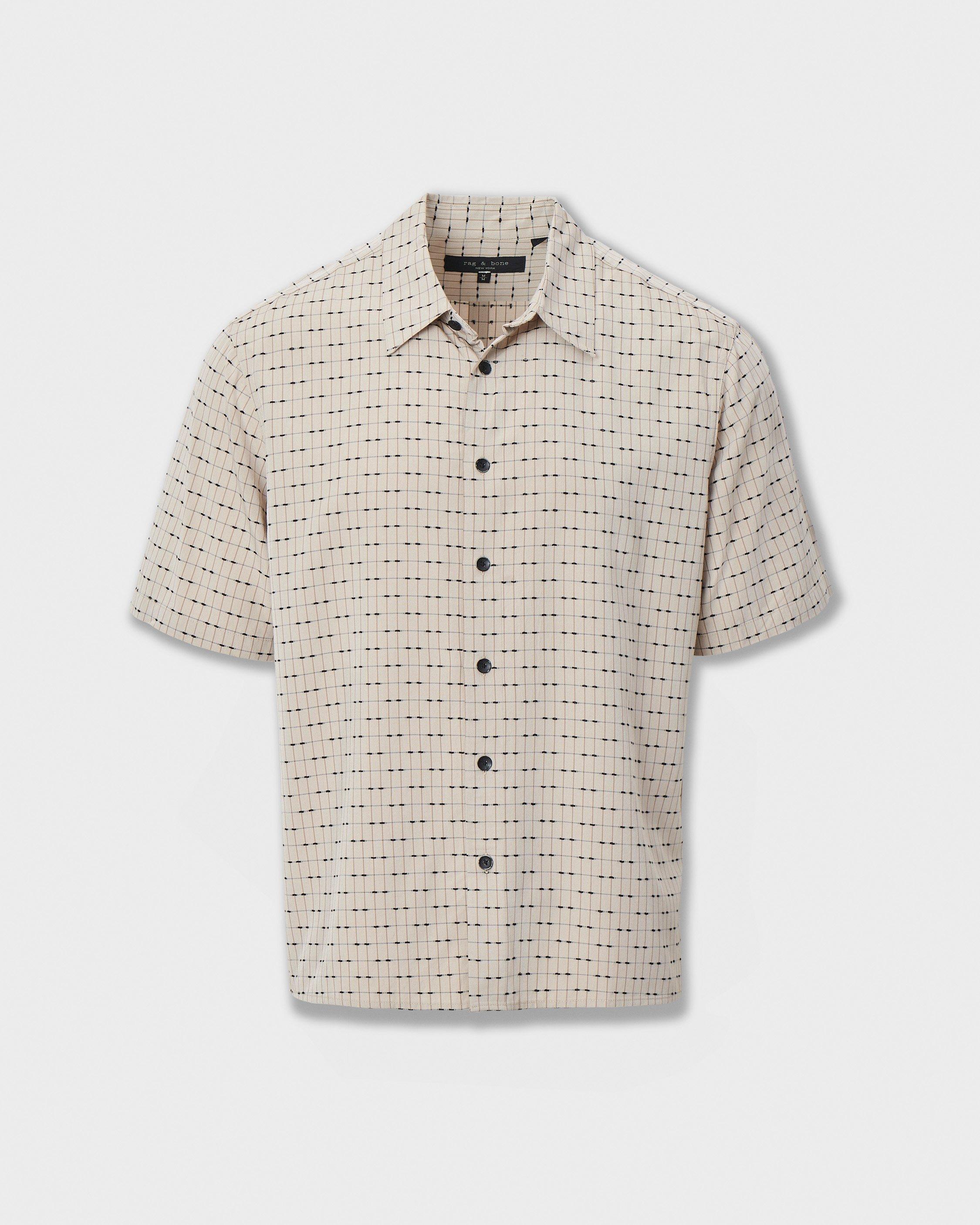Dalton Short-Sleeve Jacquard Shirt image number 1